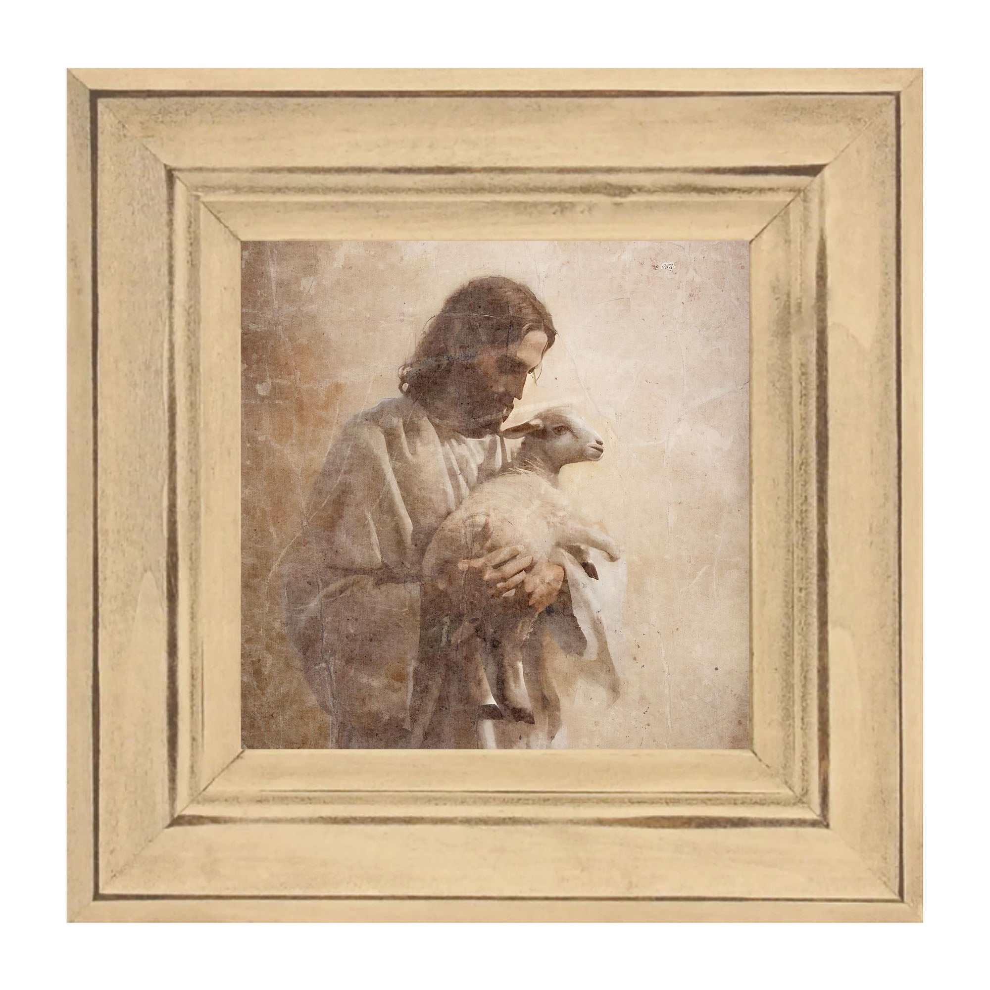 Jesus with a lamb