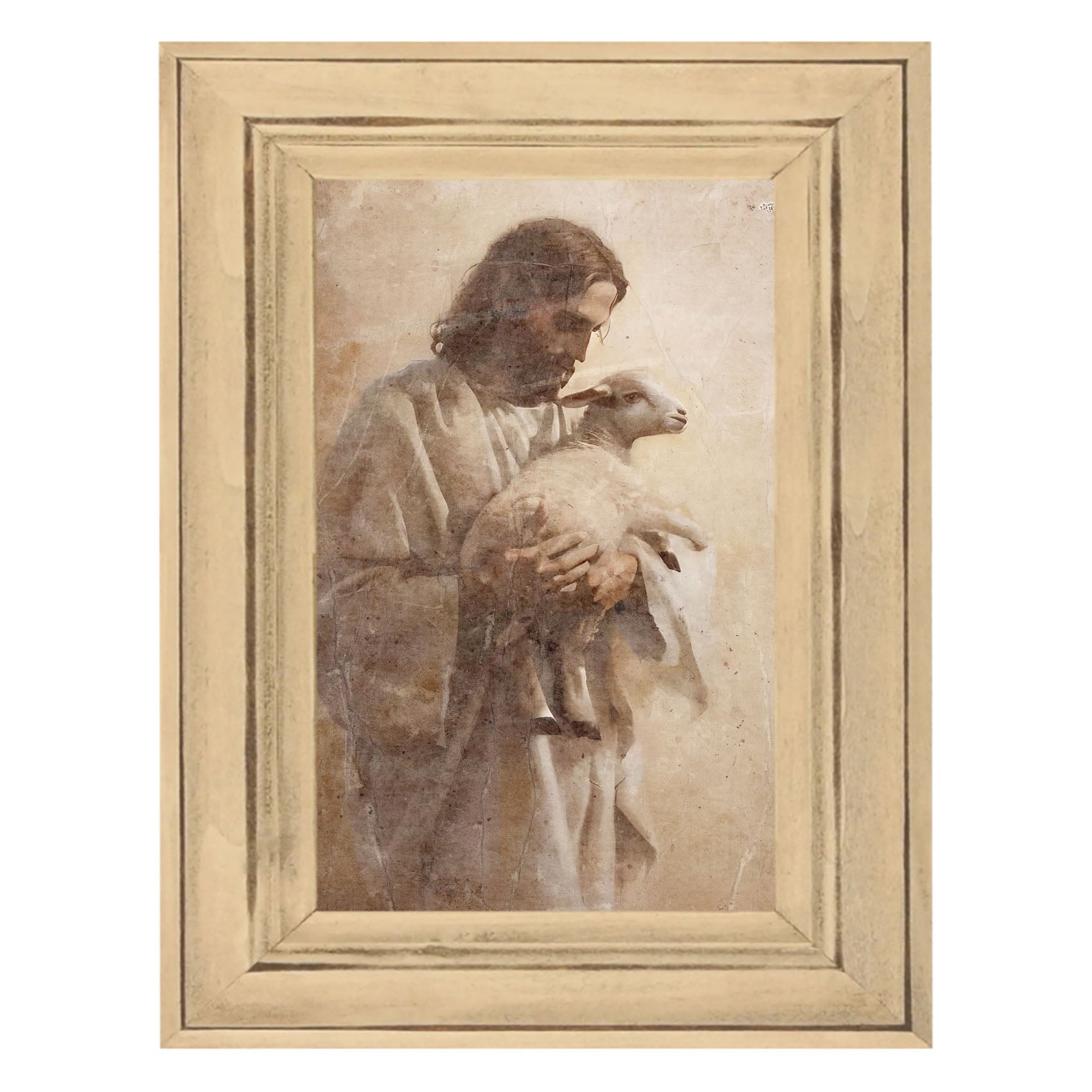 Jesus with a lamb