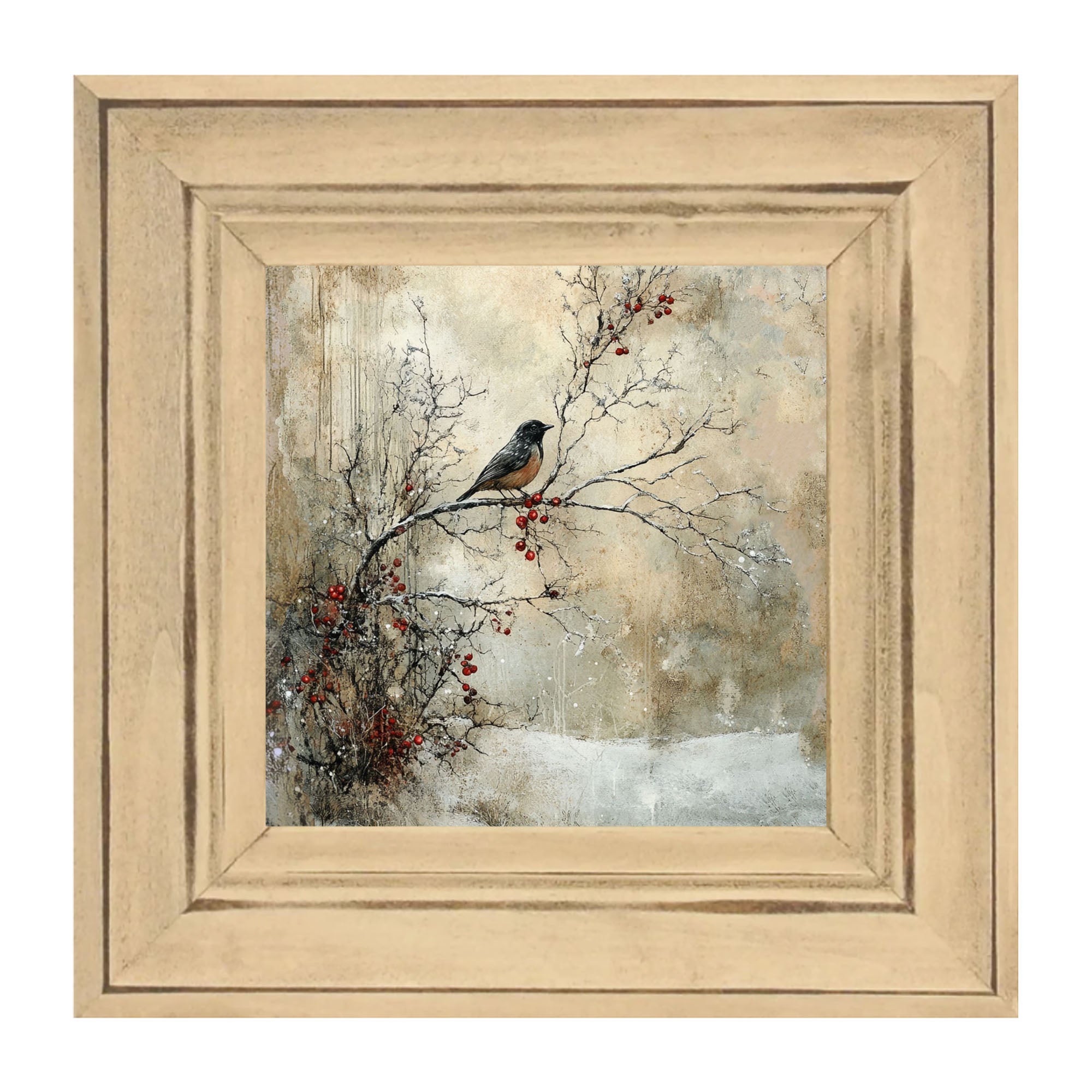 Bird on Berry Branch