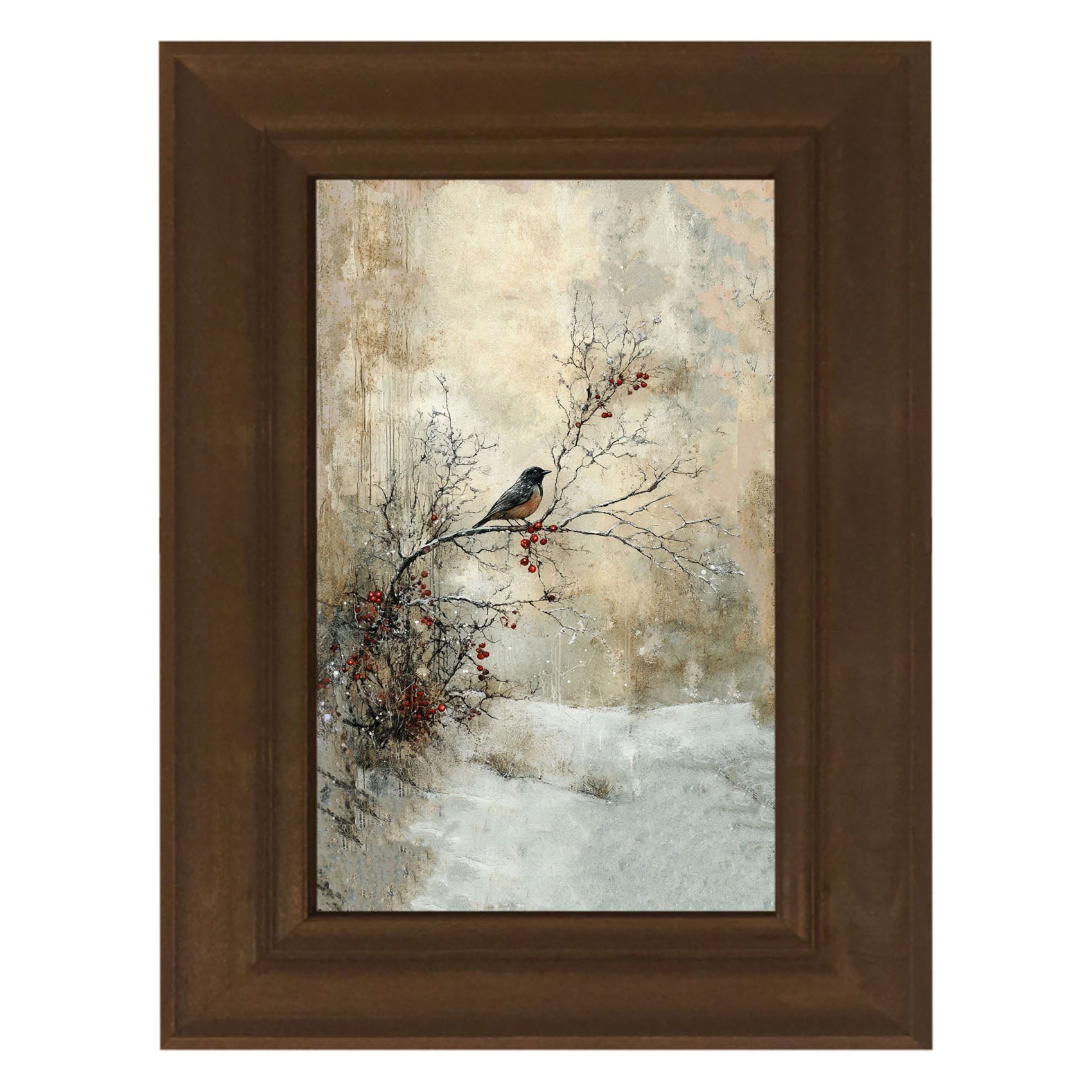 Bird on Berry Branch
