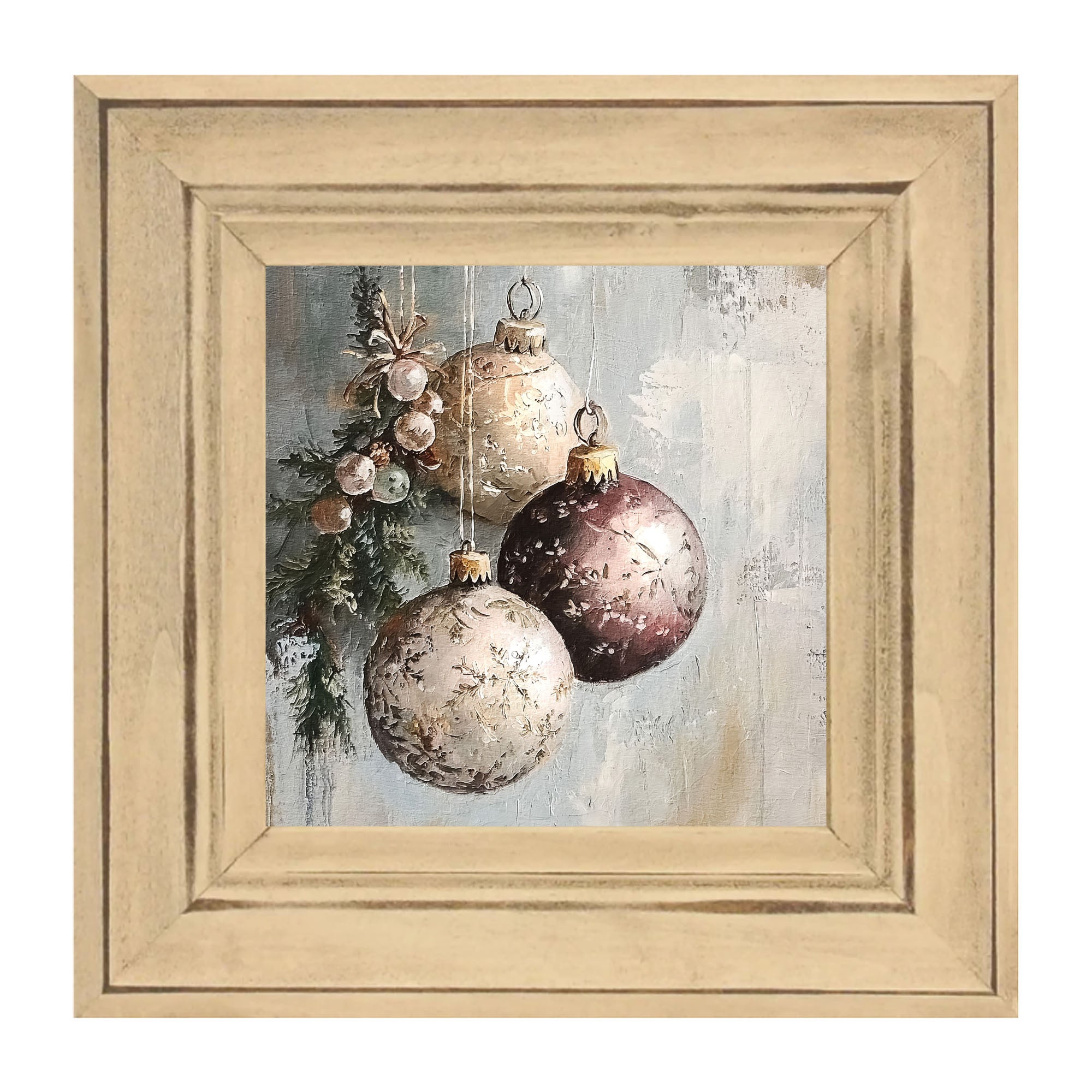Pine Sprig with Ornaments