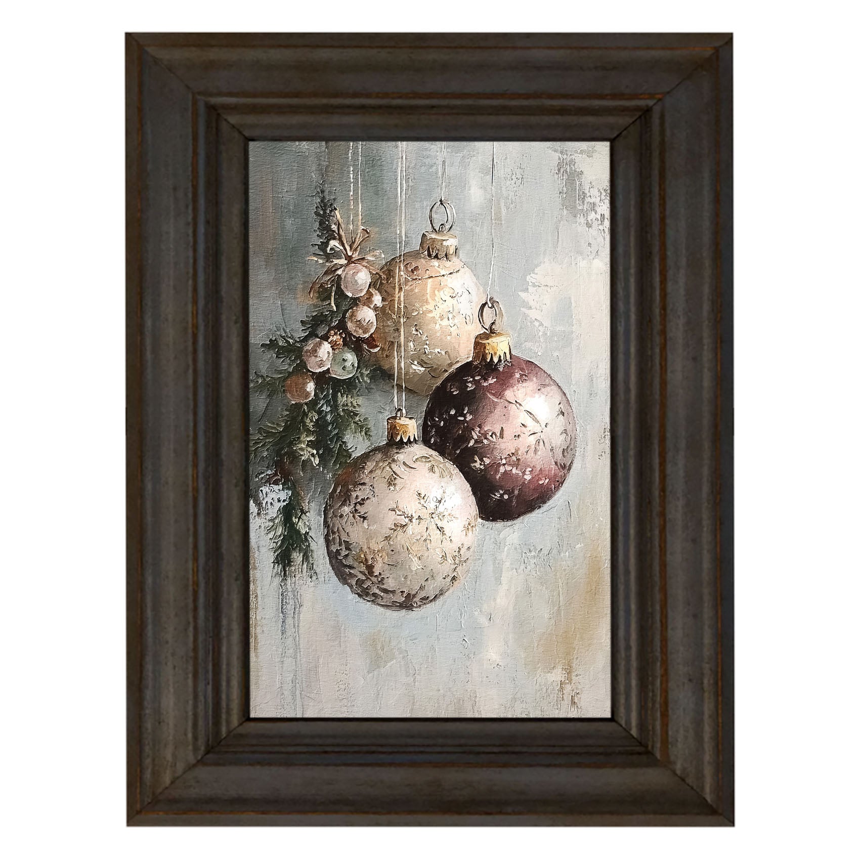 Pine Sprig with Ornaments
