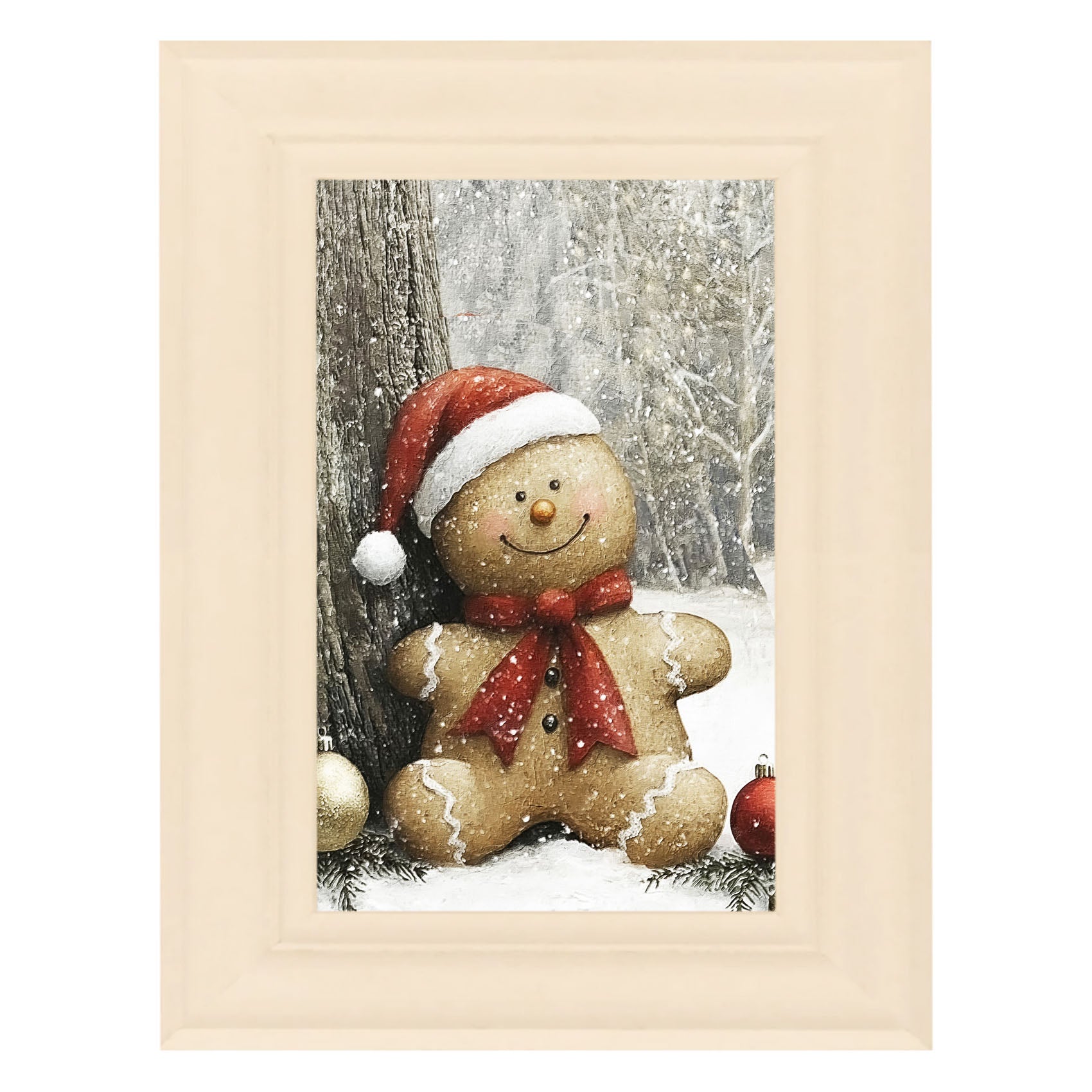 Snowy Gingerbread Man