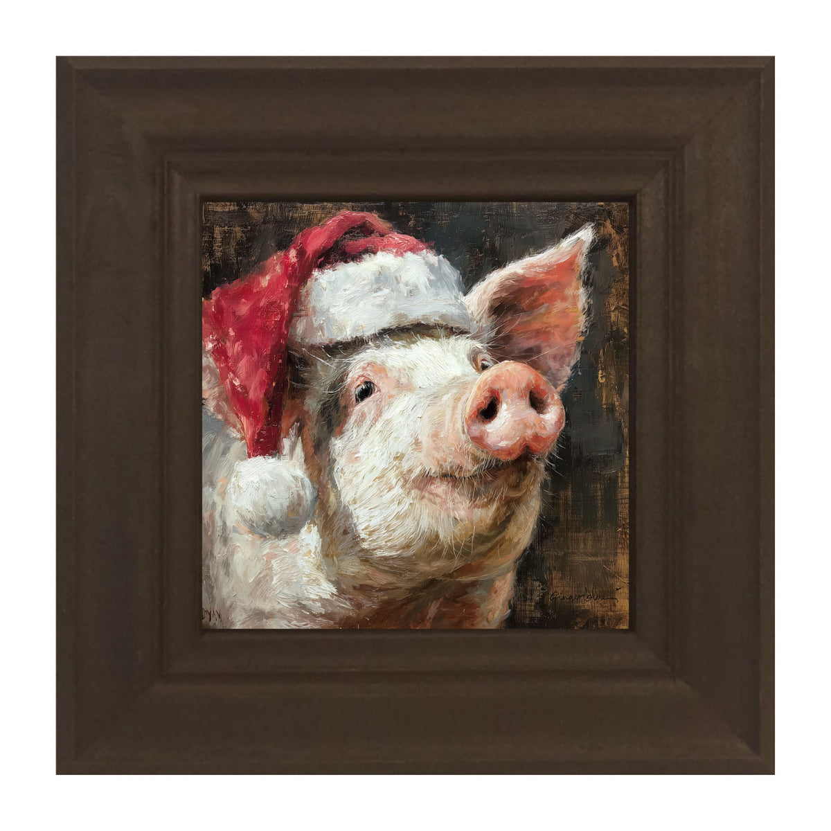 Santa Hat Pig