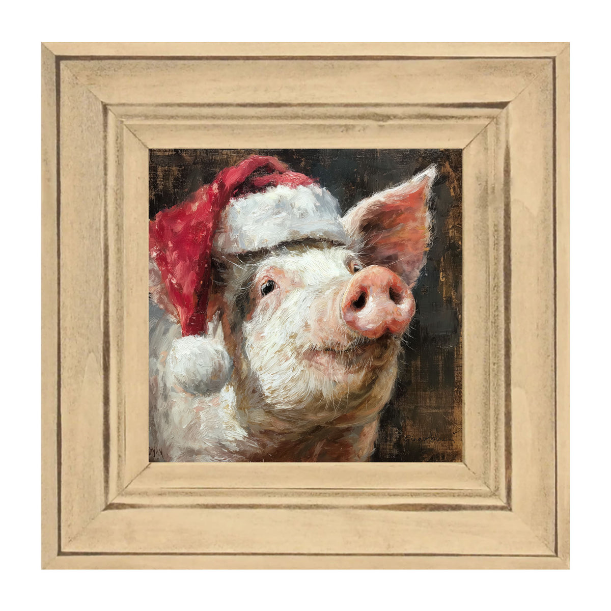 Santa Hat Pig