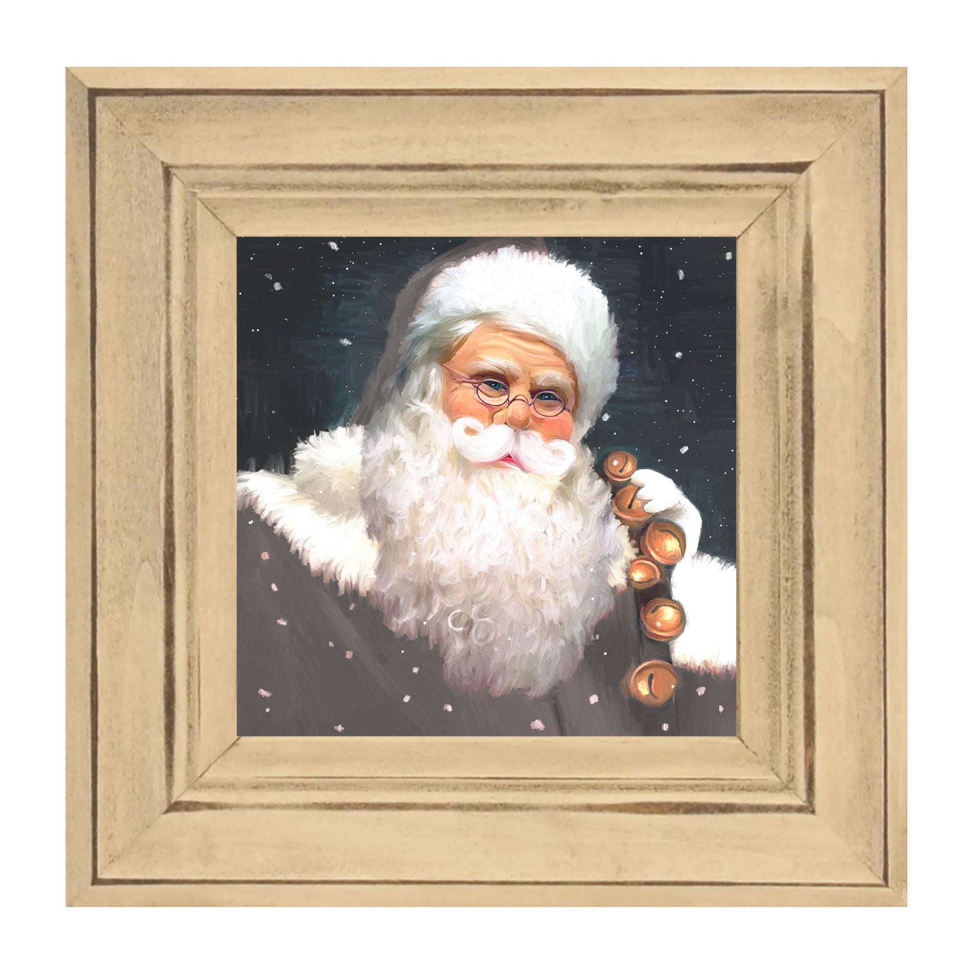Gray Santa bells
