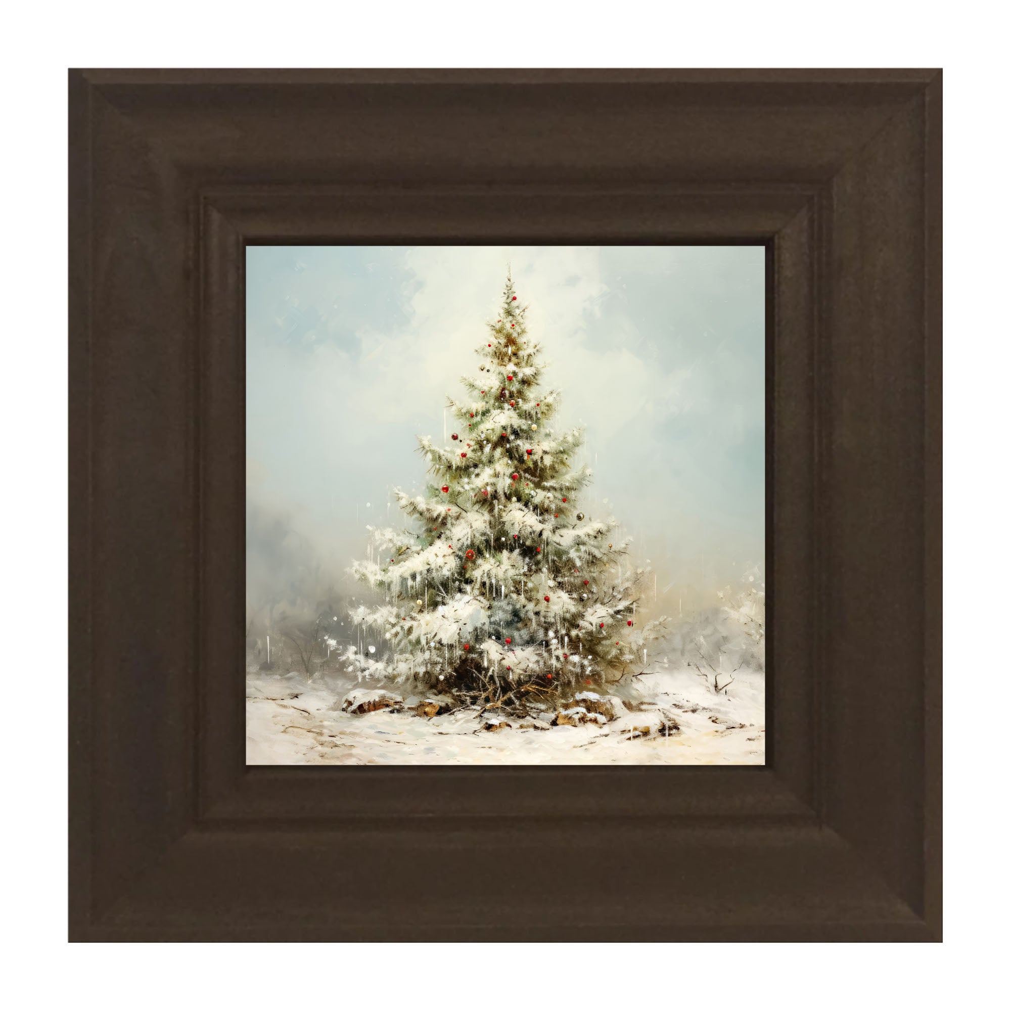 Snowy Christmas tree