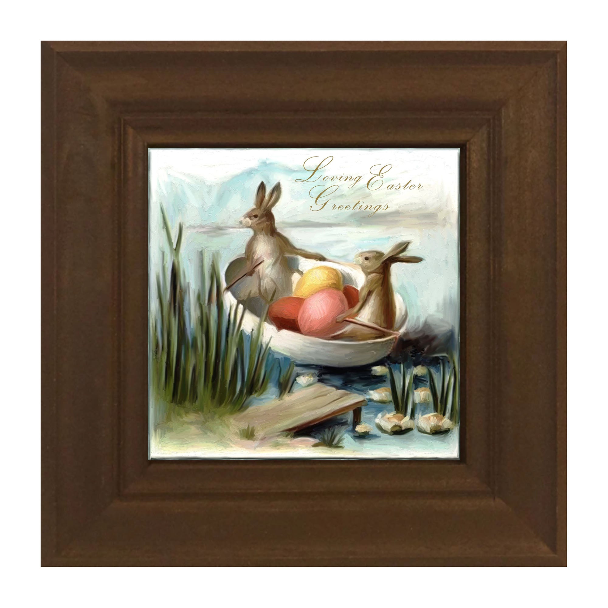 Bunnies in an Egg Boat