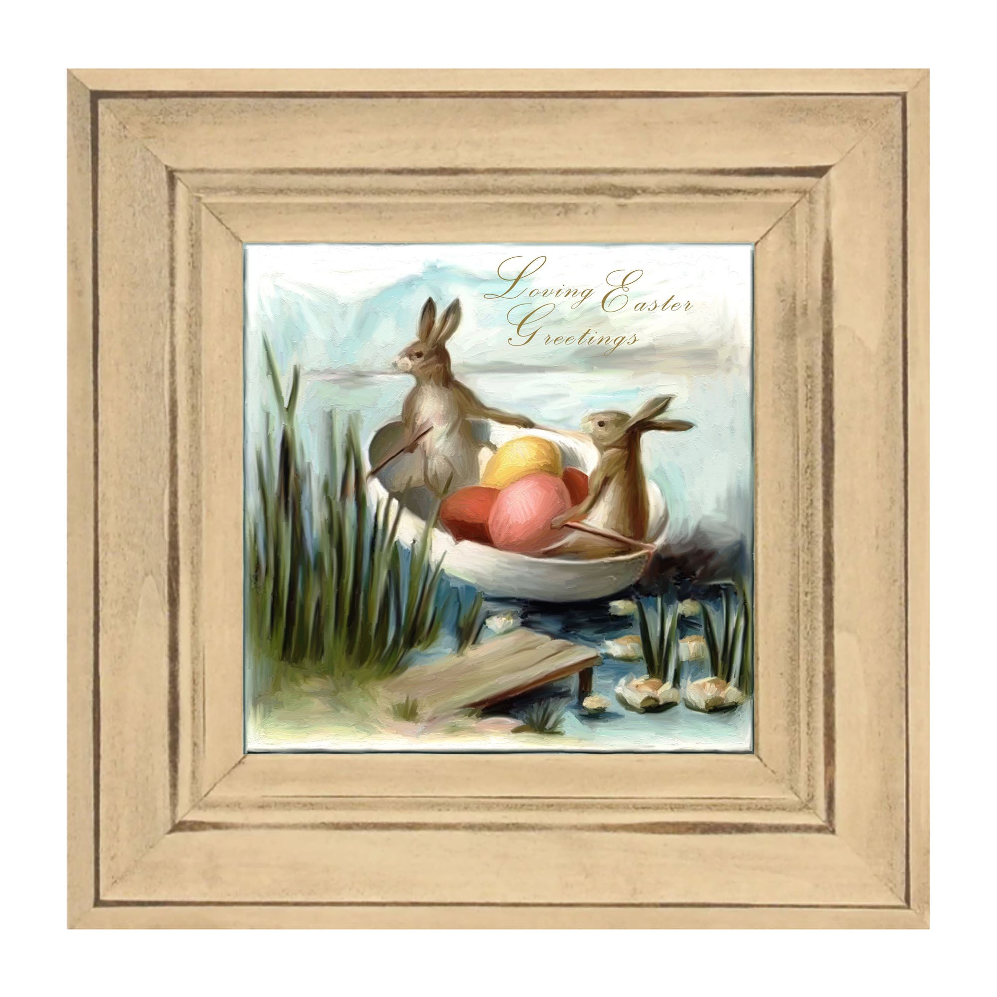Bunnies in an Egg Boat
