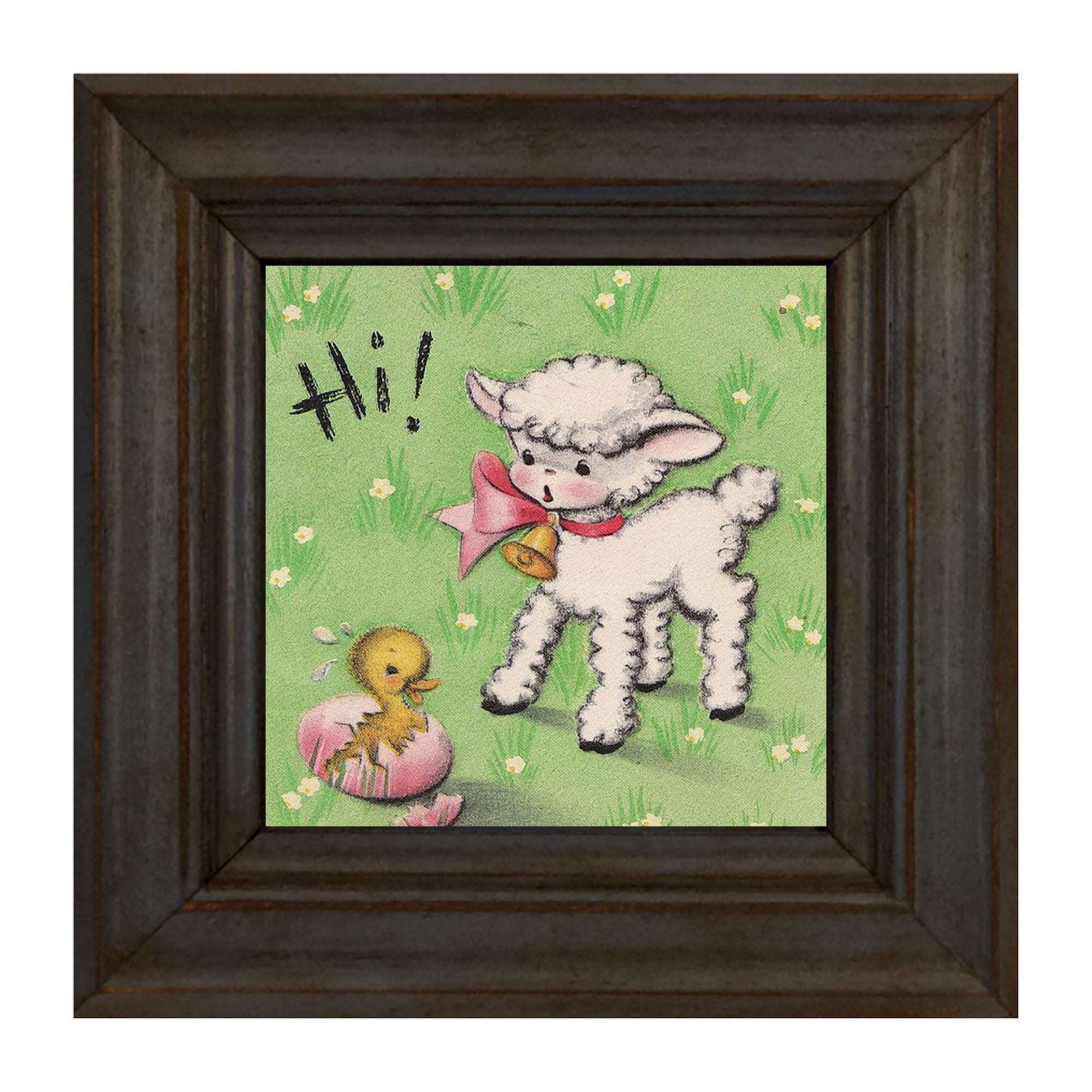 Hi! Lamb - Framed art