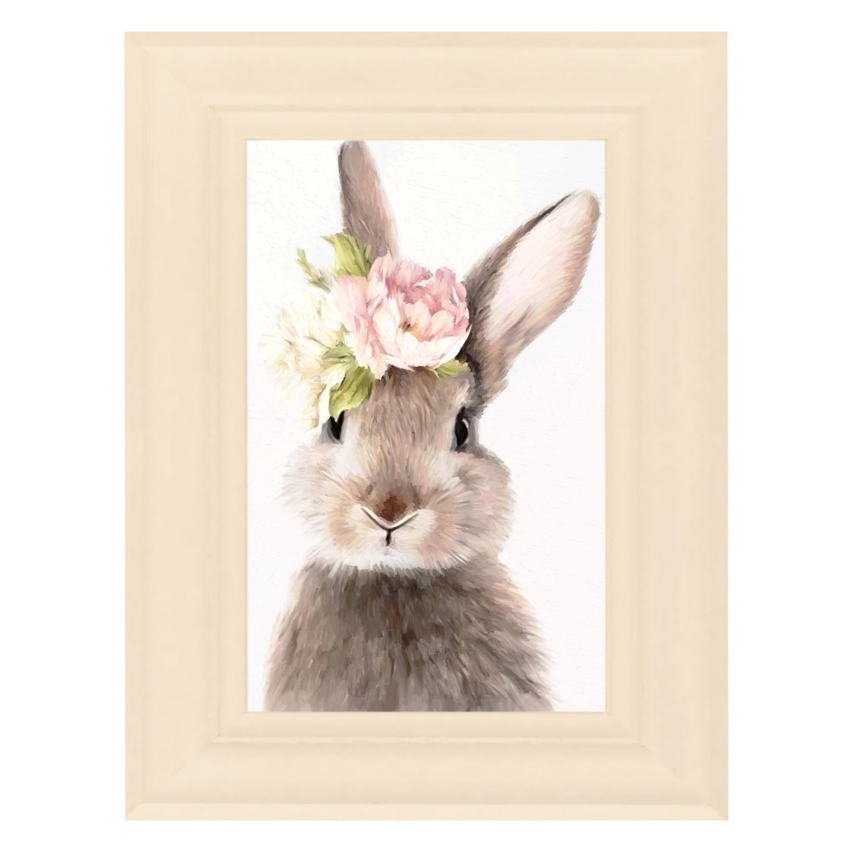 Bunny with Peonies