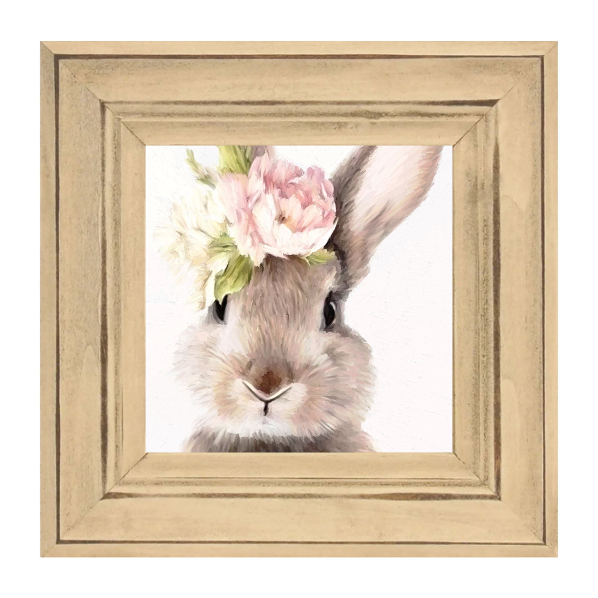 Bunny with Peonies