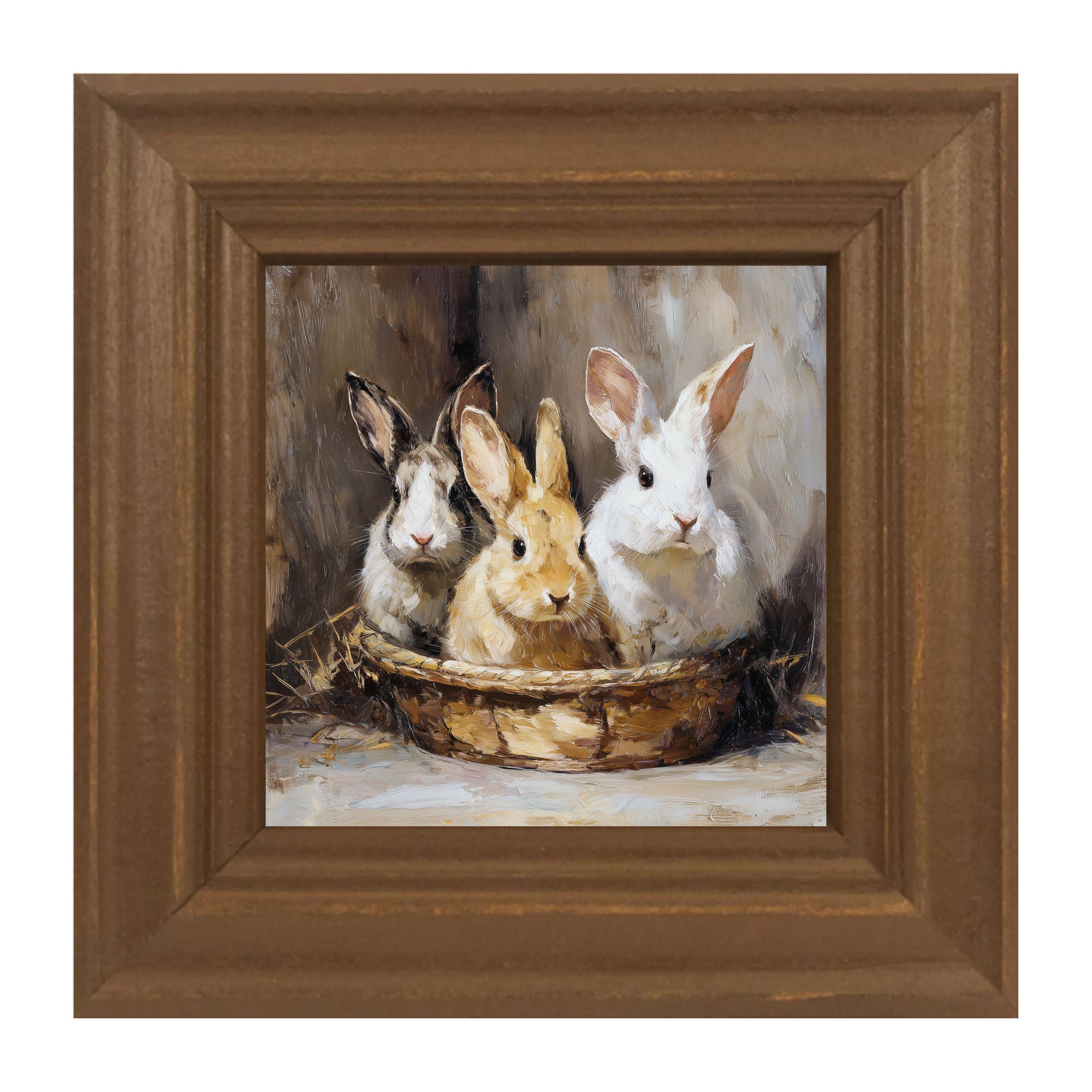 Easter Basket - Three Bunnies