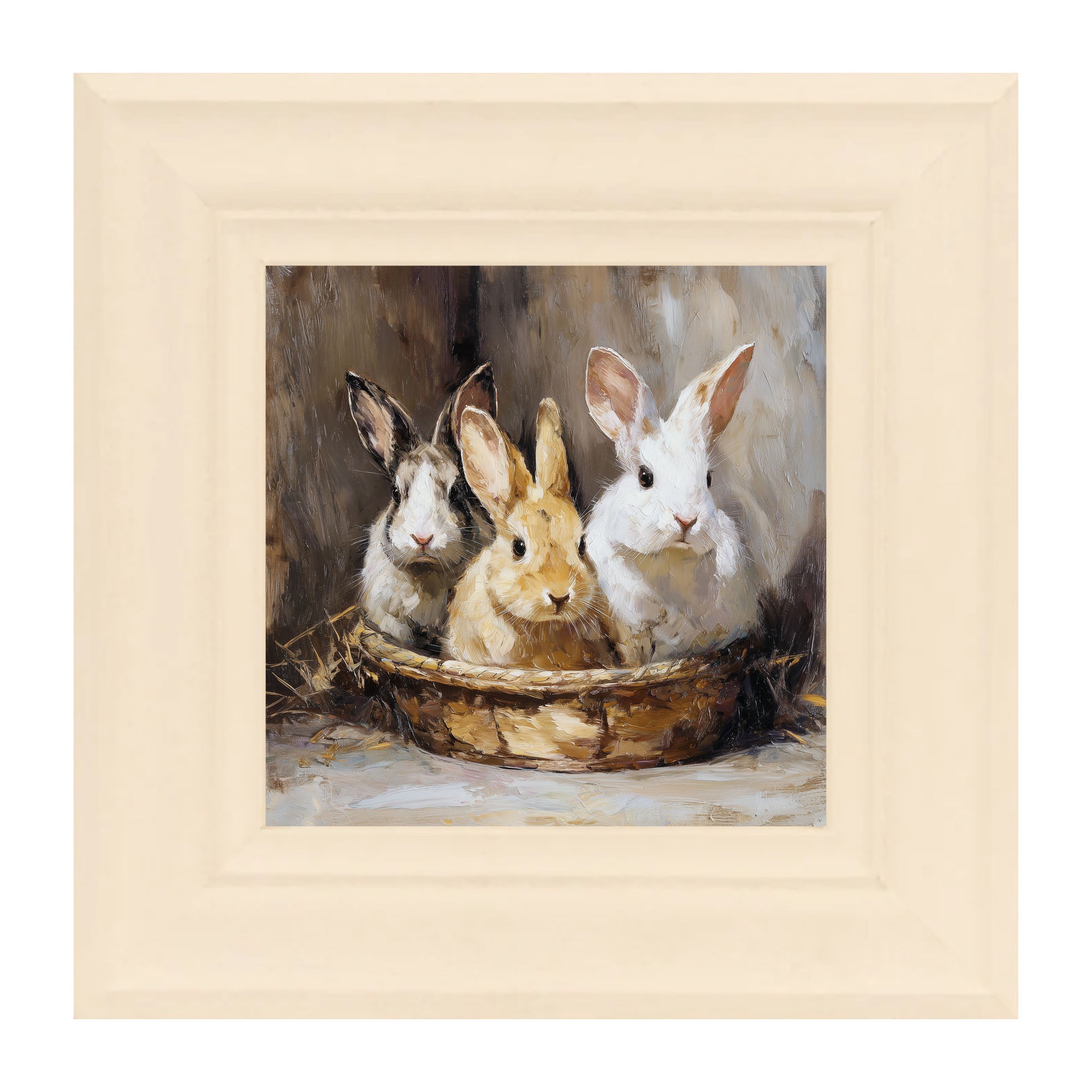 Easter Basket - Three Bunnies
