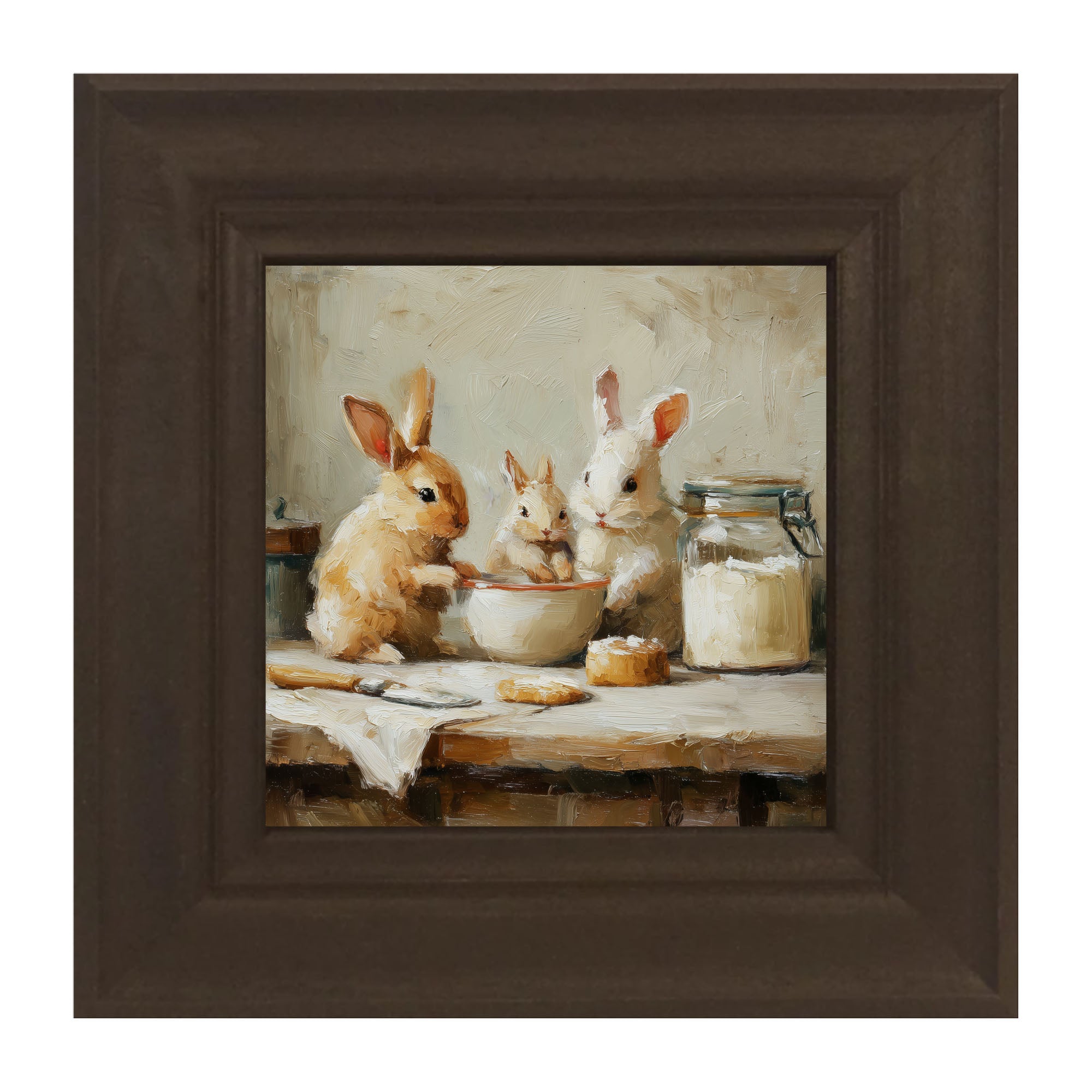 Bunnies Baking Together