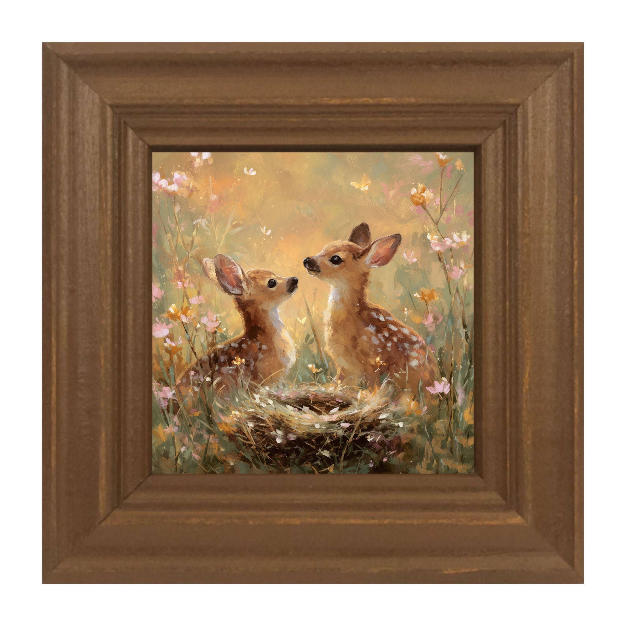 Baby Deer with Flowers