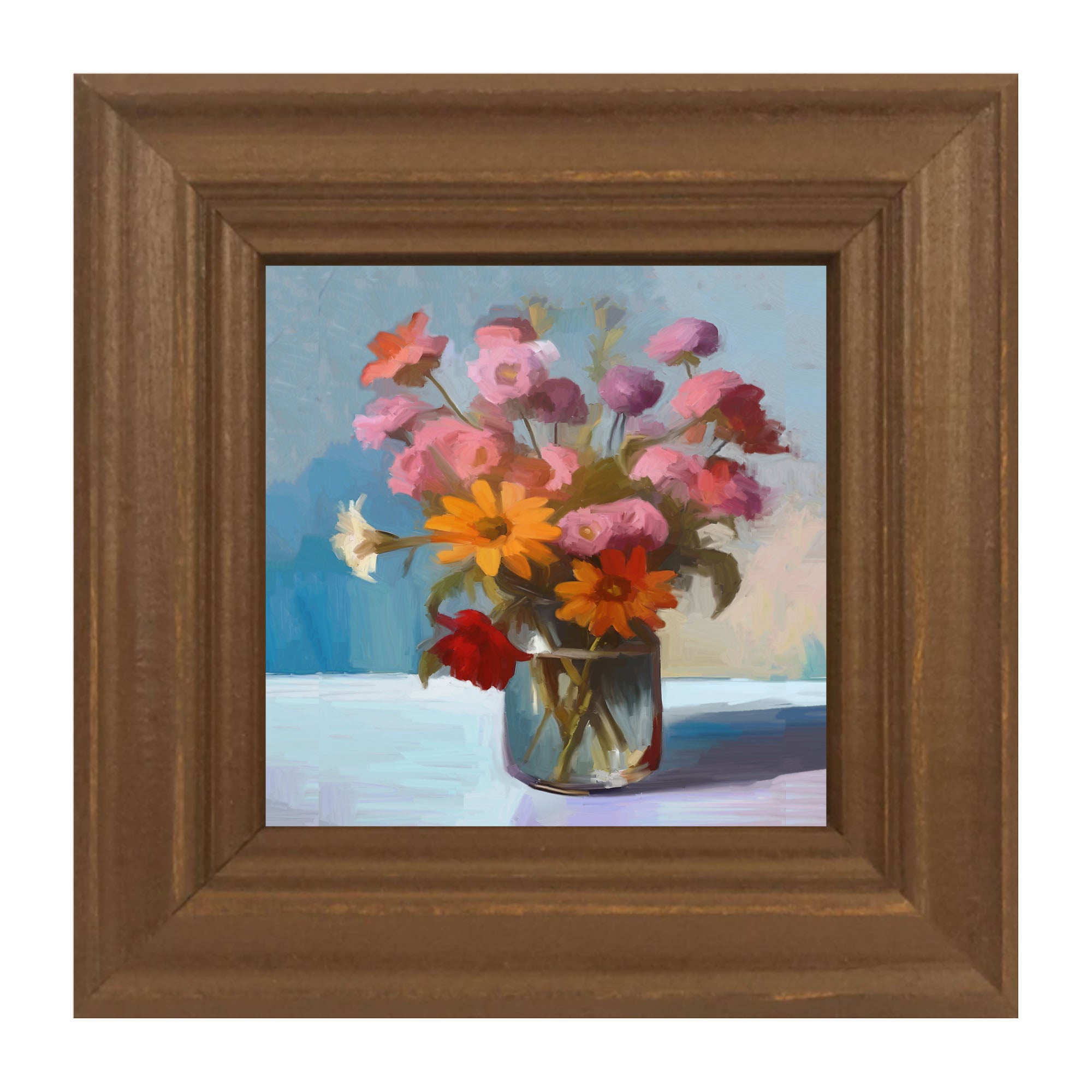 Glass Vase with flowers