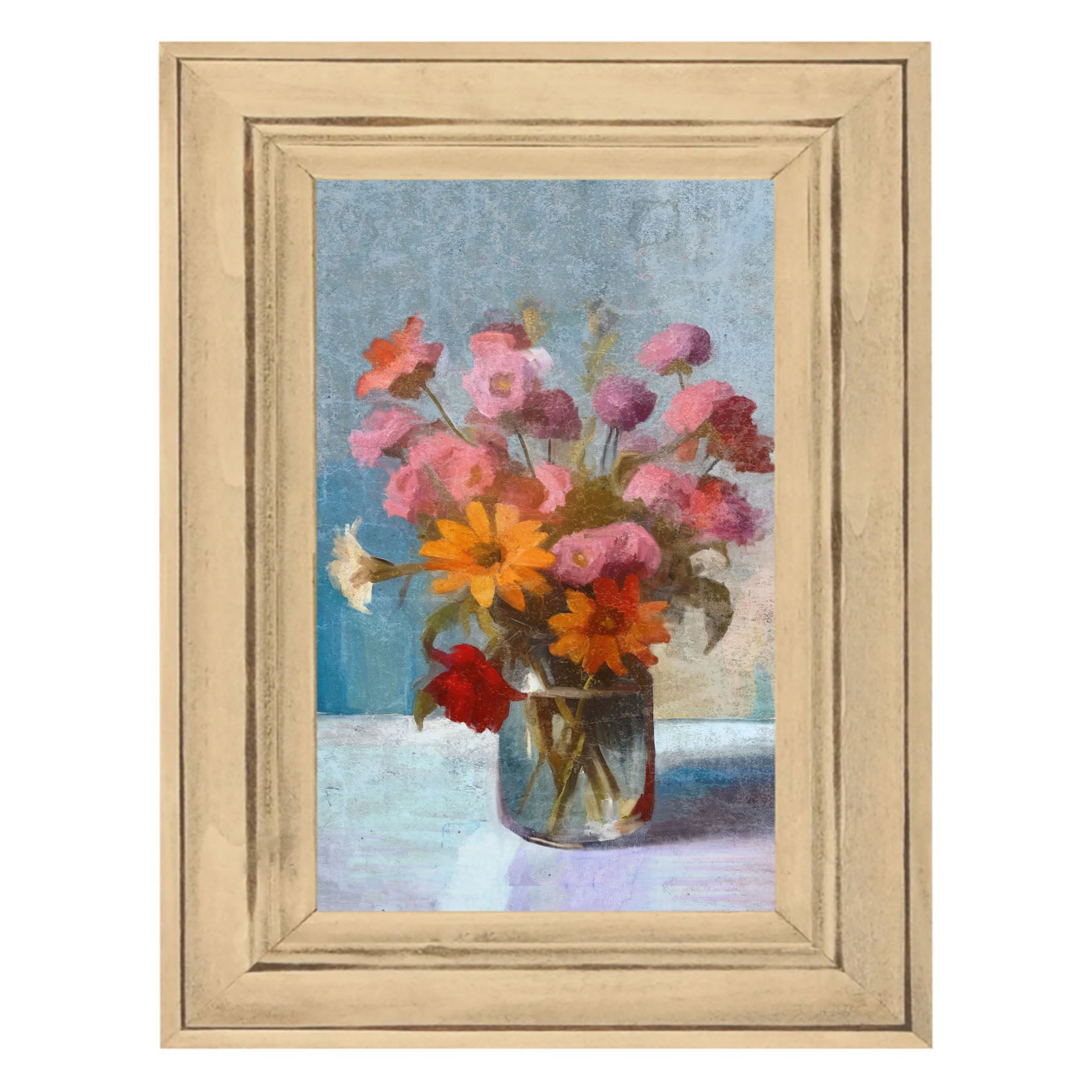 Glass Vase with flowers