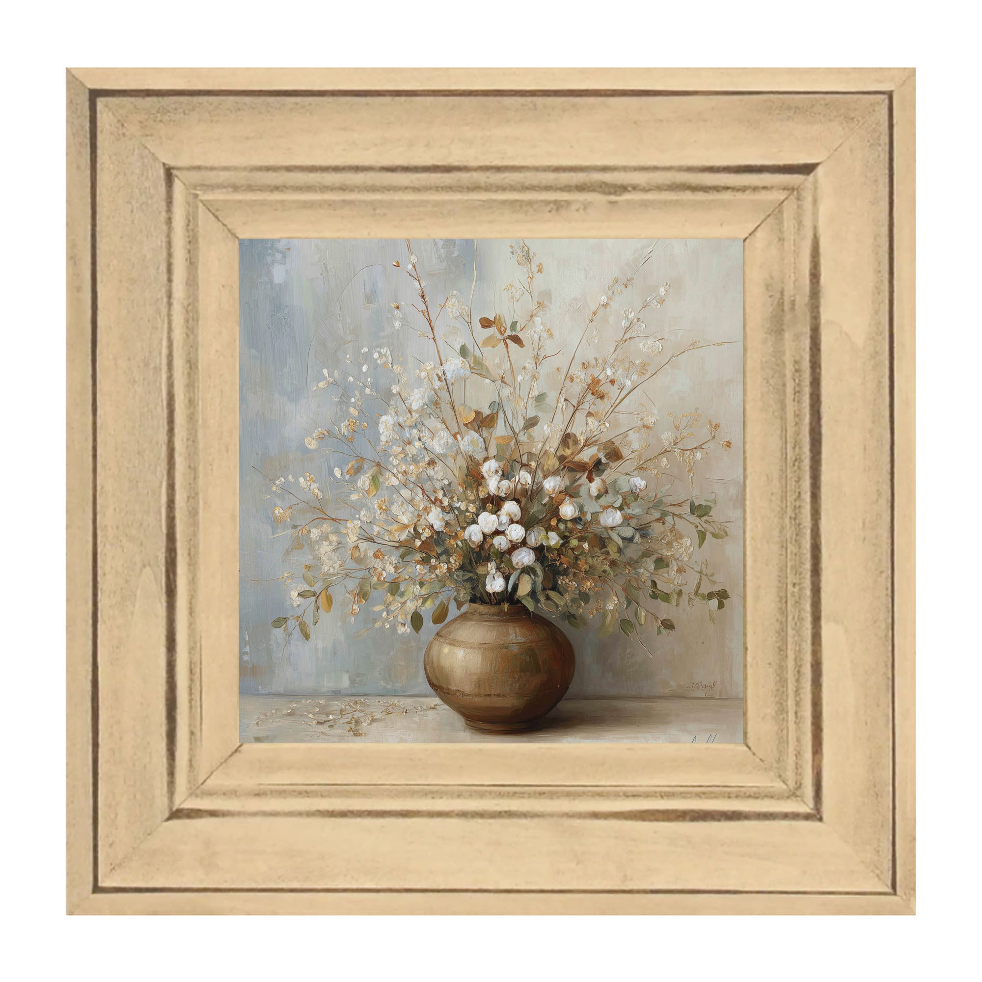 Copper Vase with Rustic Bouquet