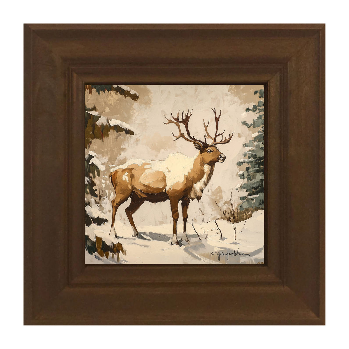 Adirondack Snowy Reindeer