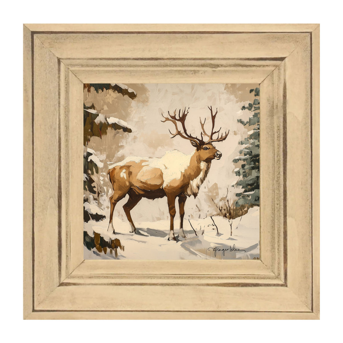 Adirondack Snowy Reindeer