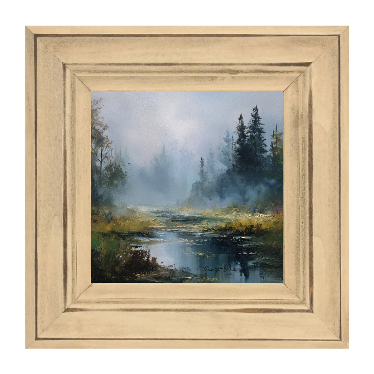 Foggy Forest Stream