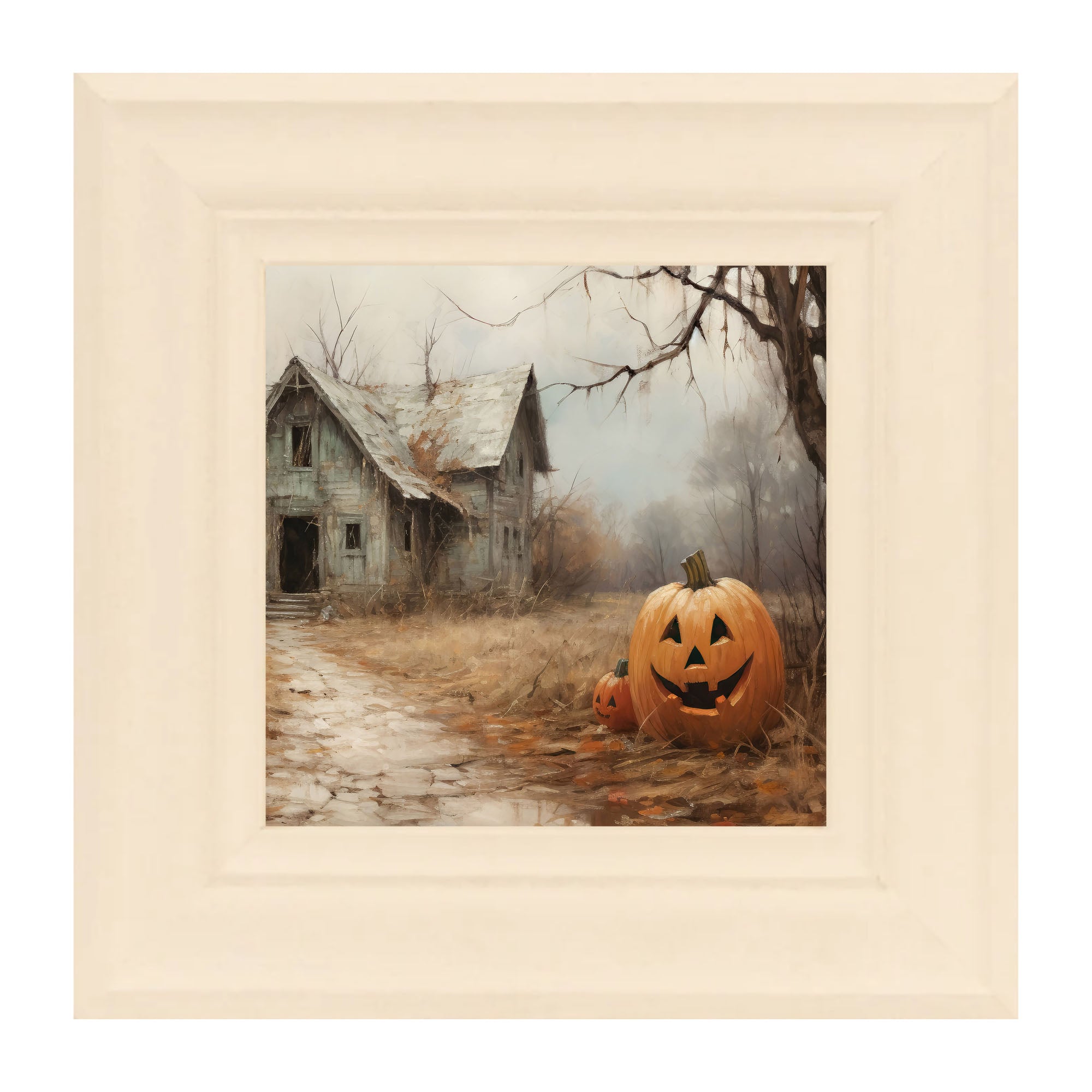 Abandoned house jackolanterns