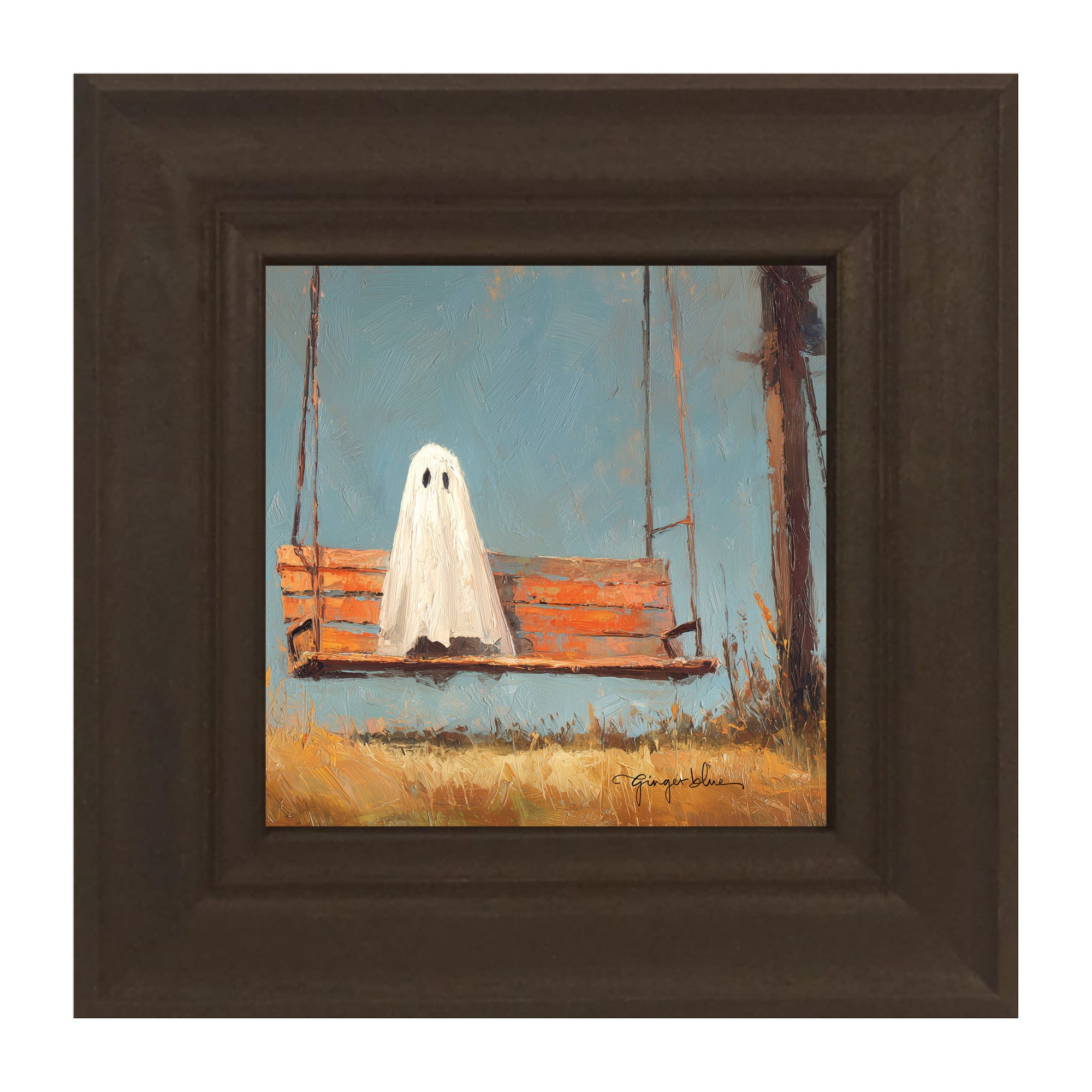 Ghost Sitting on Swing