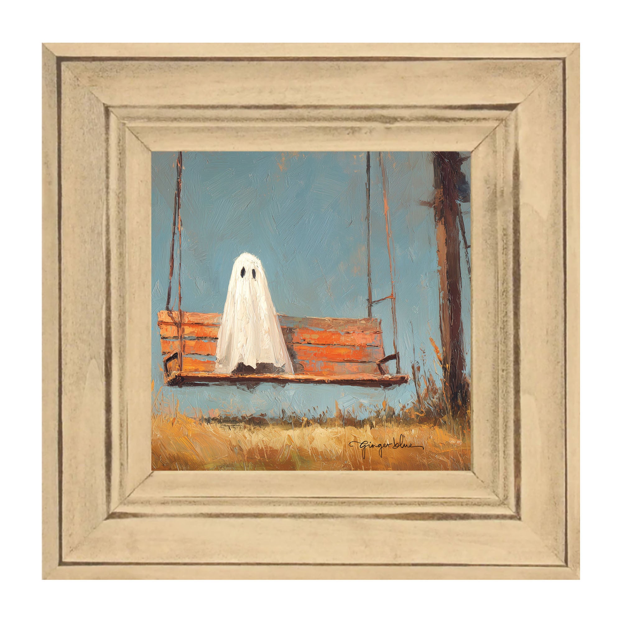 Ghost Sitting on Swing