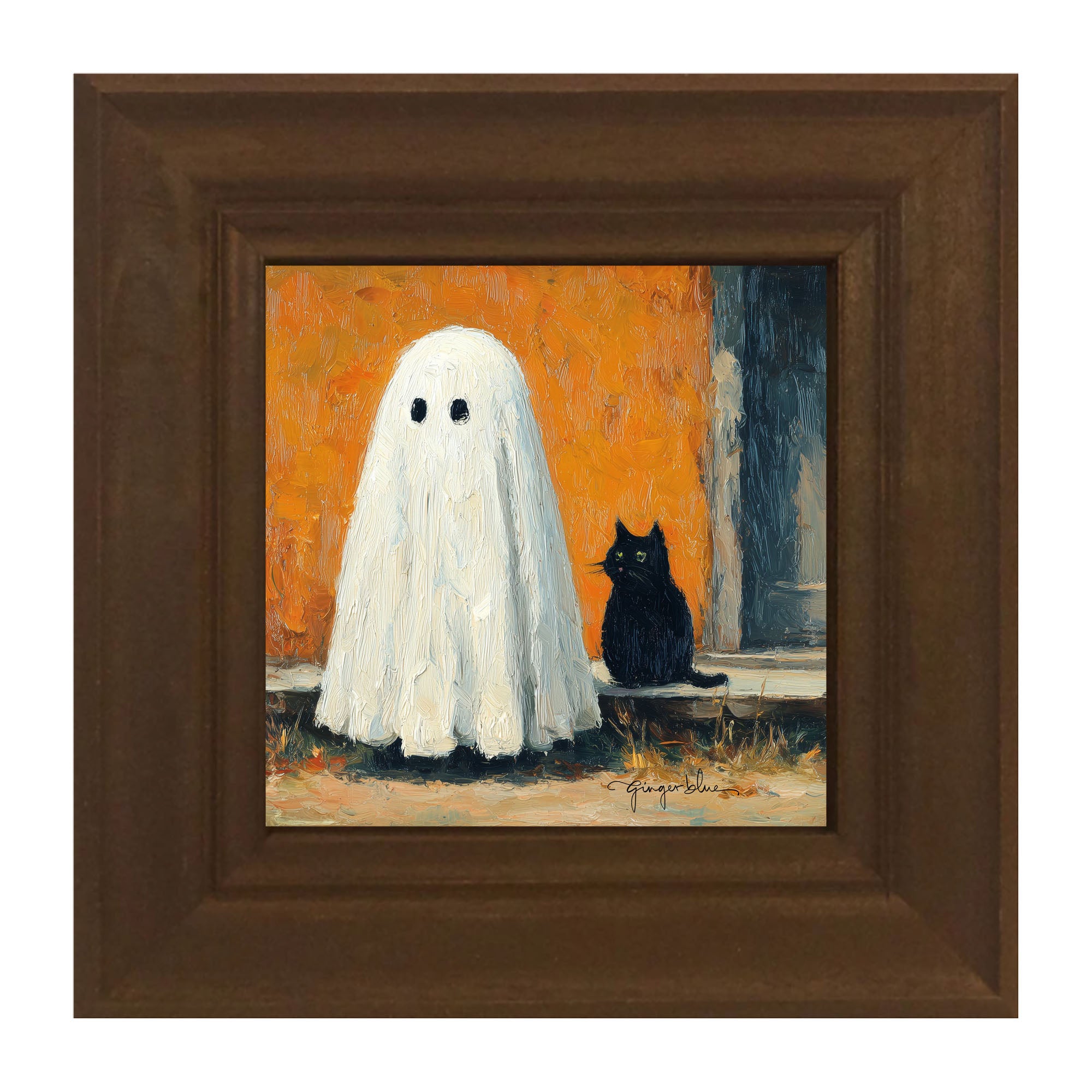 Ghost with Black Cat