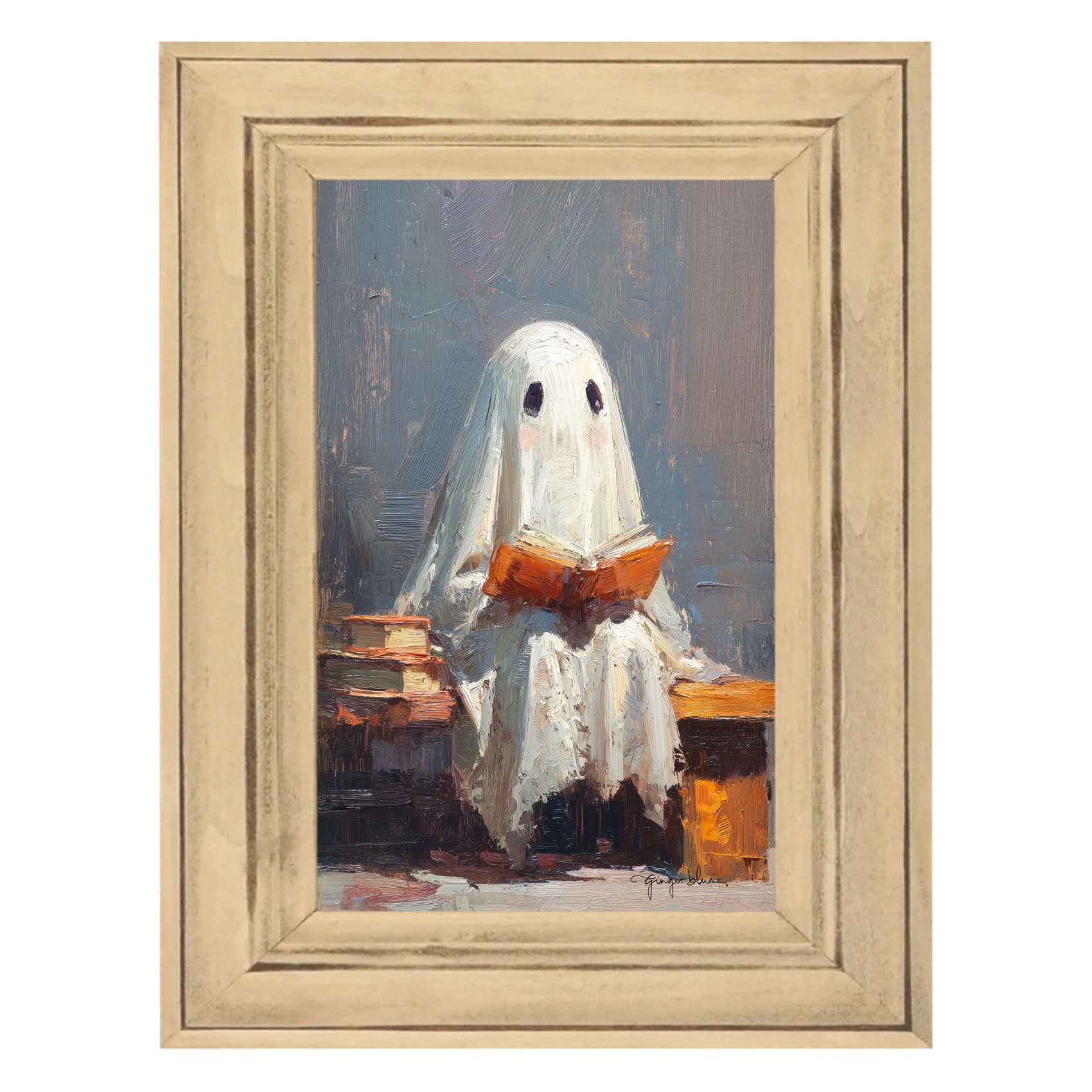 Ghost Reading a Book
