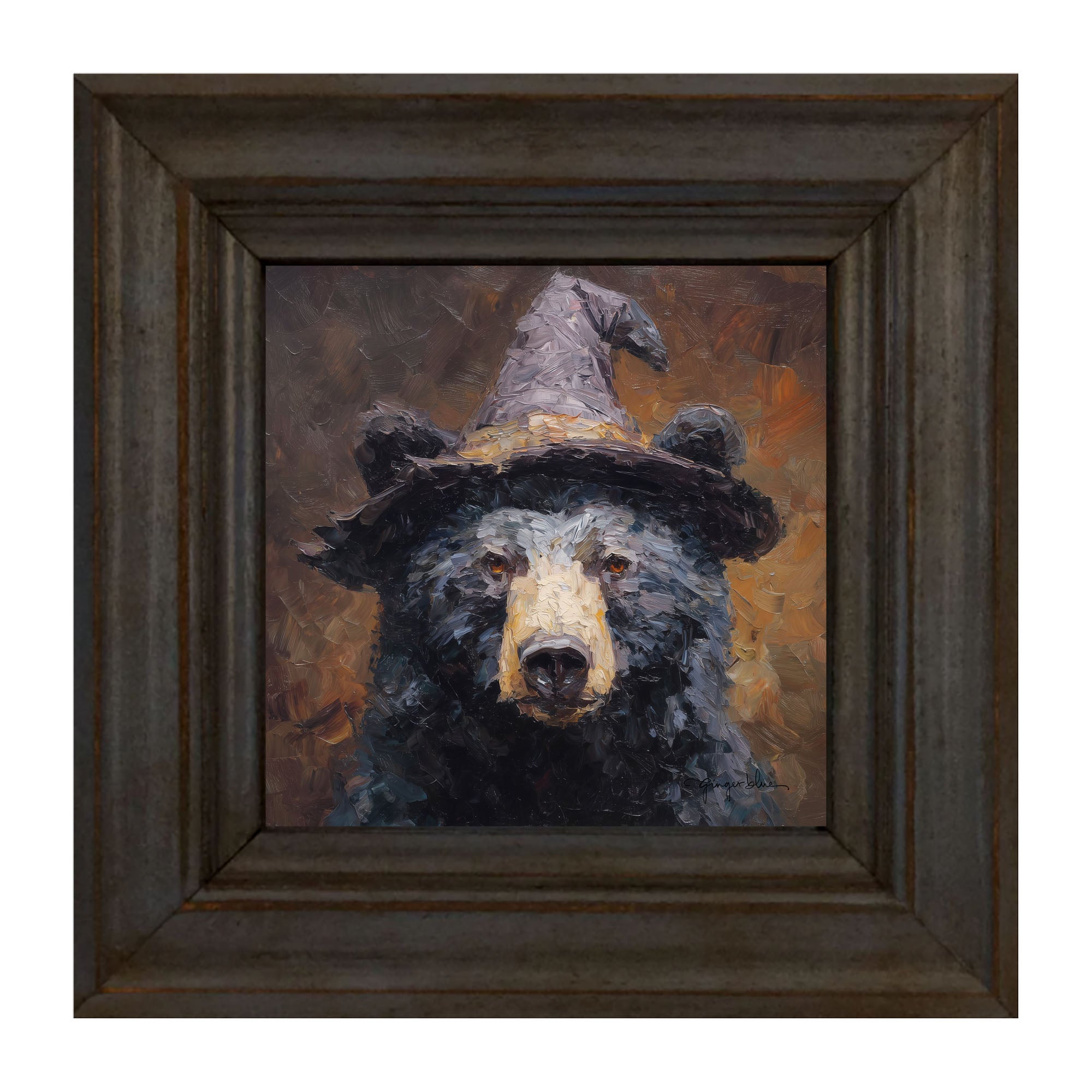 Black Bear with Witch Hat