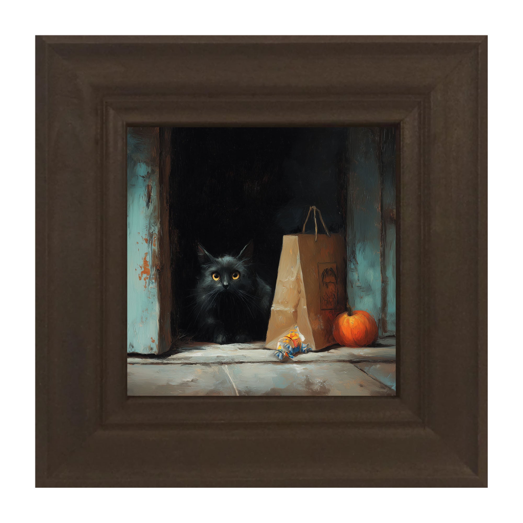 Black Cat ready to Trick or Treat