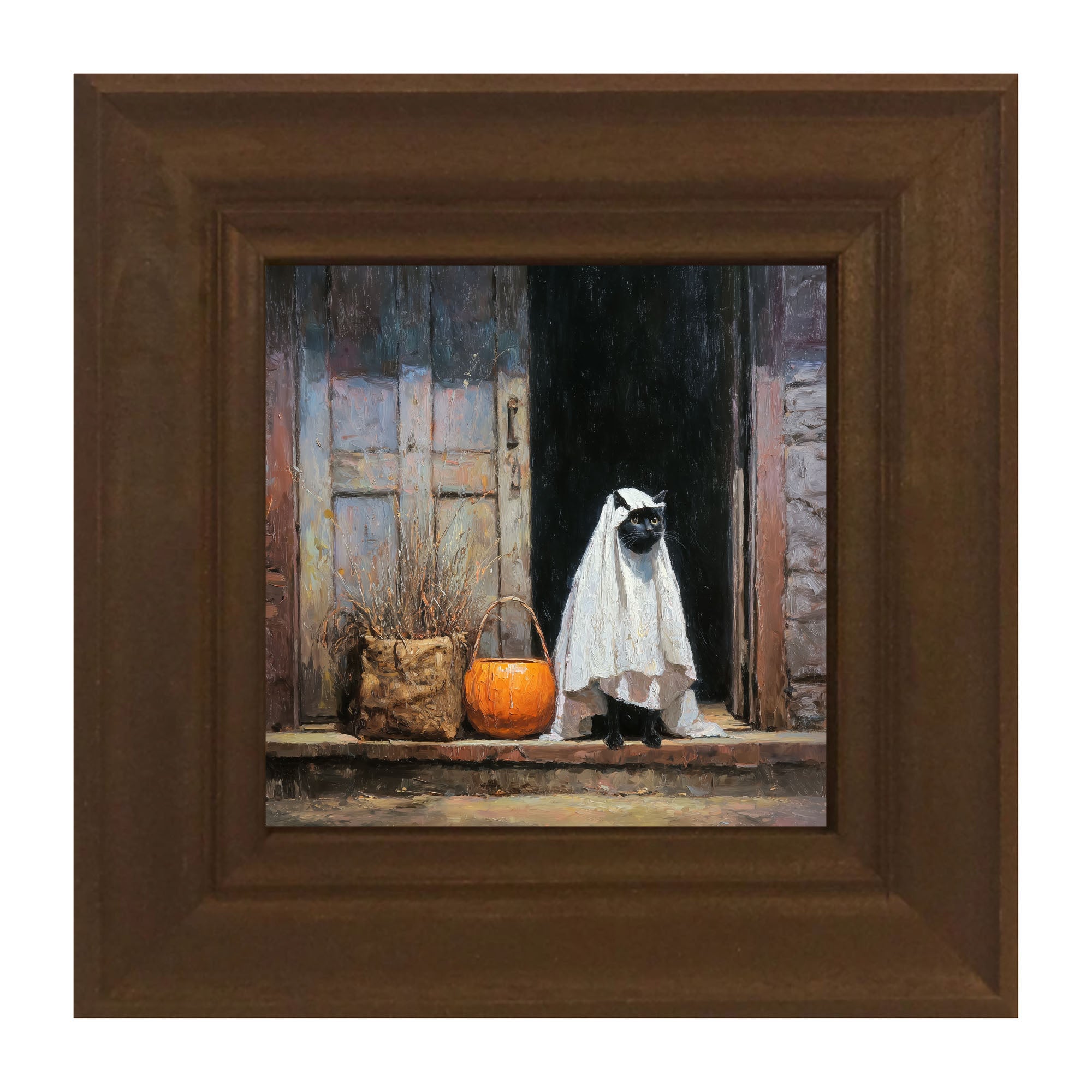 Trick or Treating Pets - Cat at the Door