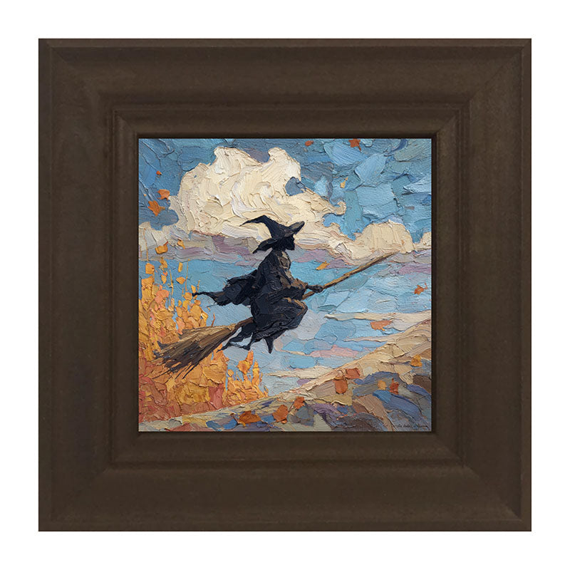 Flying Witch with Clouds