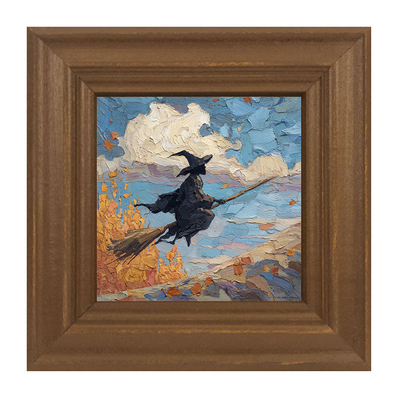 Flying Witch with Clouds