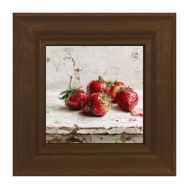 Sideboard Still Life - Five Strawberries