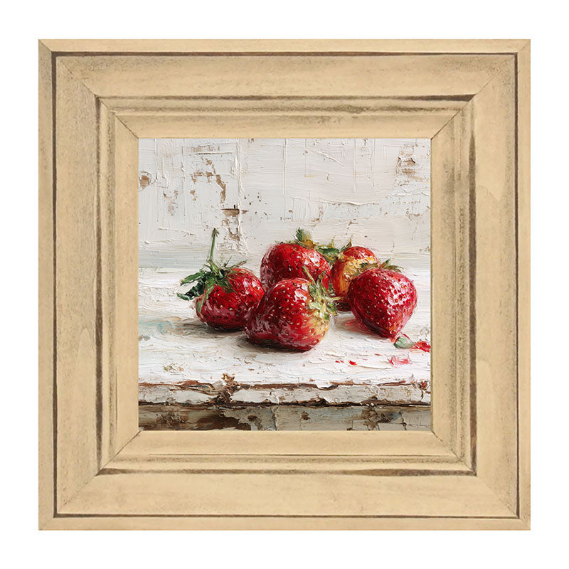 Sideboard Still Life - Five Strawberries