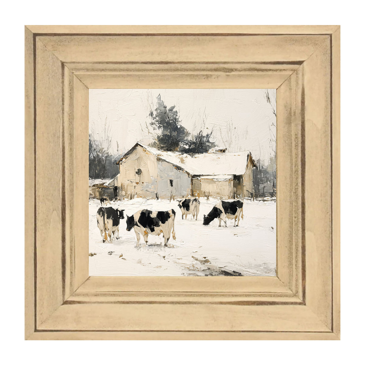 Cows in the Snow