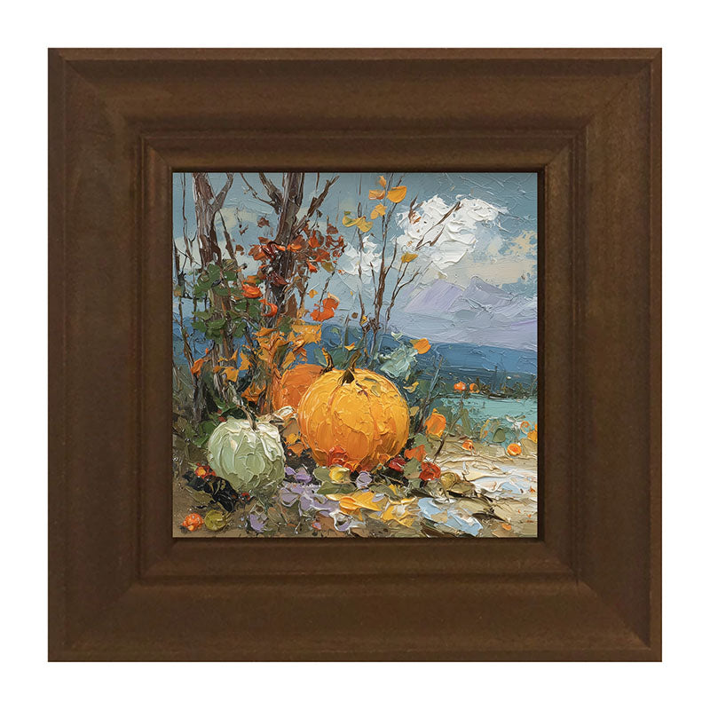 Pumpkin Country - Large Pumpkins along Path