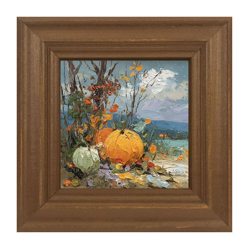 Pumpkin Country - Large Pumpkins along Path