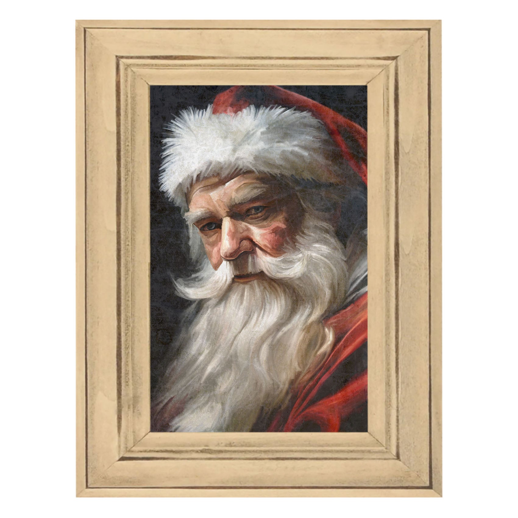 Santa with Black Background
