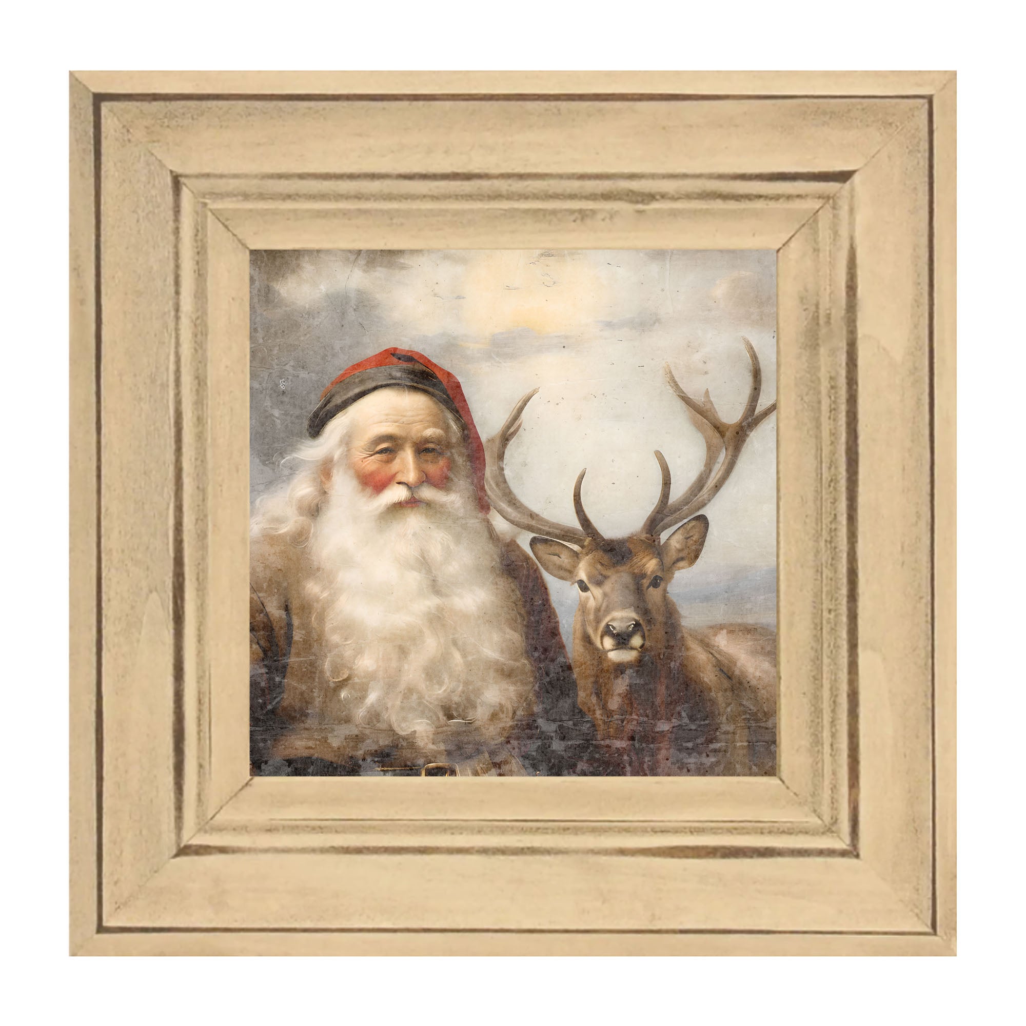 Reindeer with Santa 2