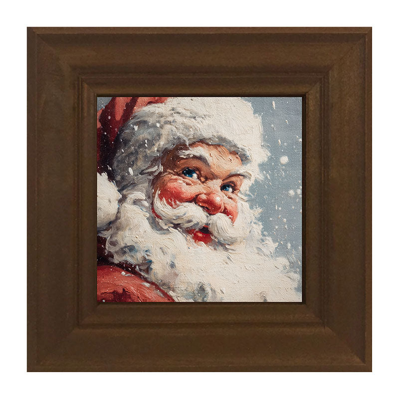 Snowy Santa being Jolly