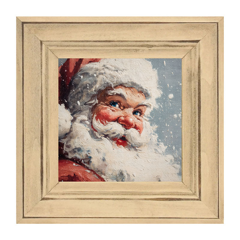 Snowy Santa being Jolly