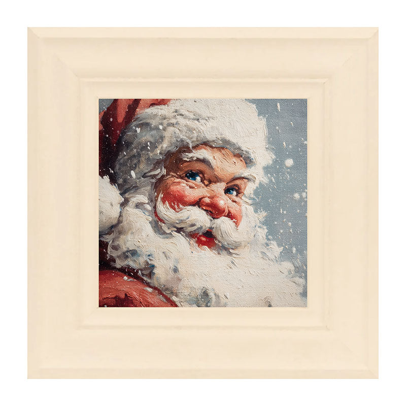 Snowy Santa being Jolly