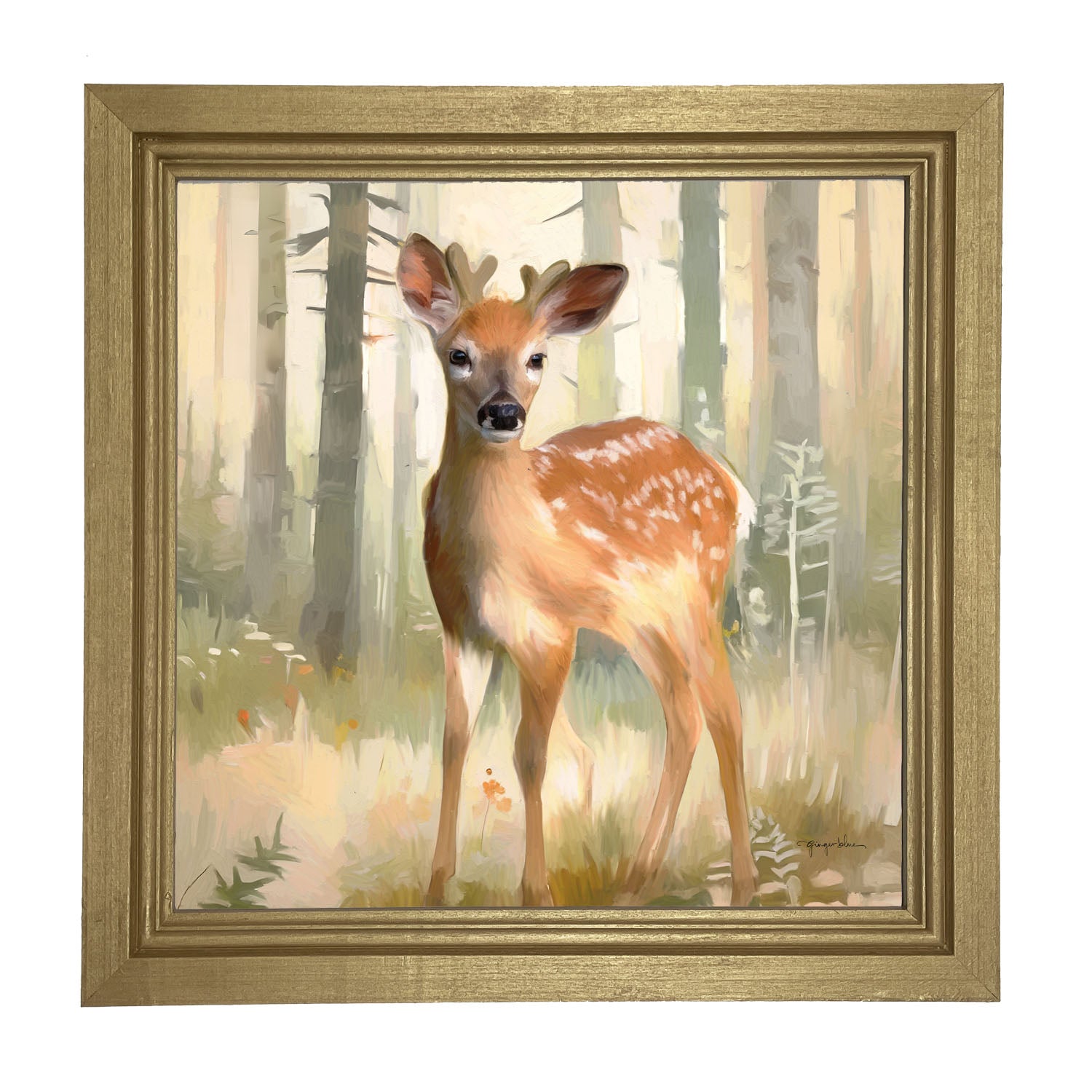 Forest Deer - Framed art