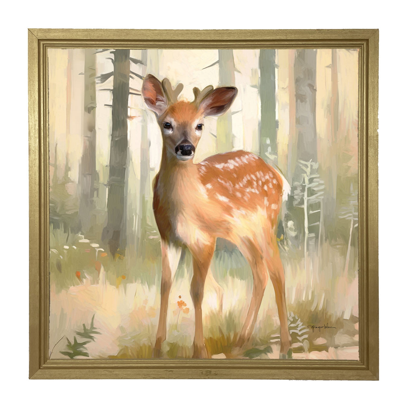 Forest Deer - Framed art
