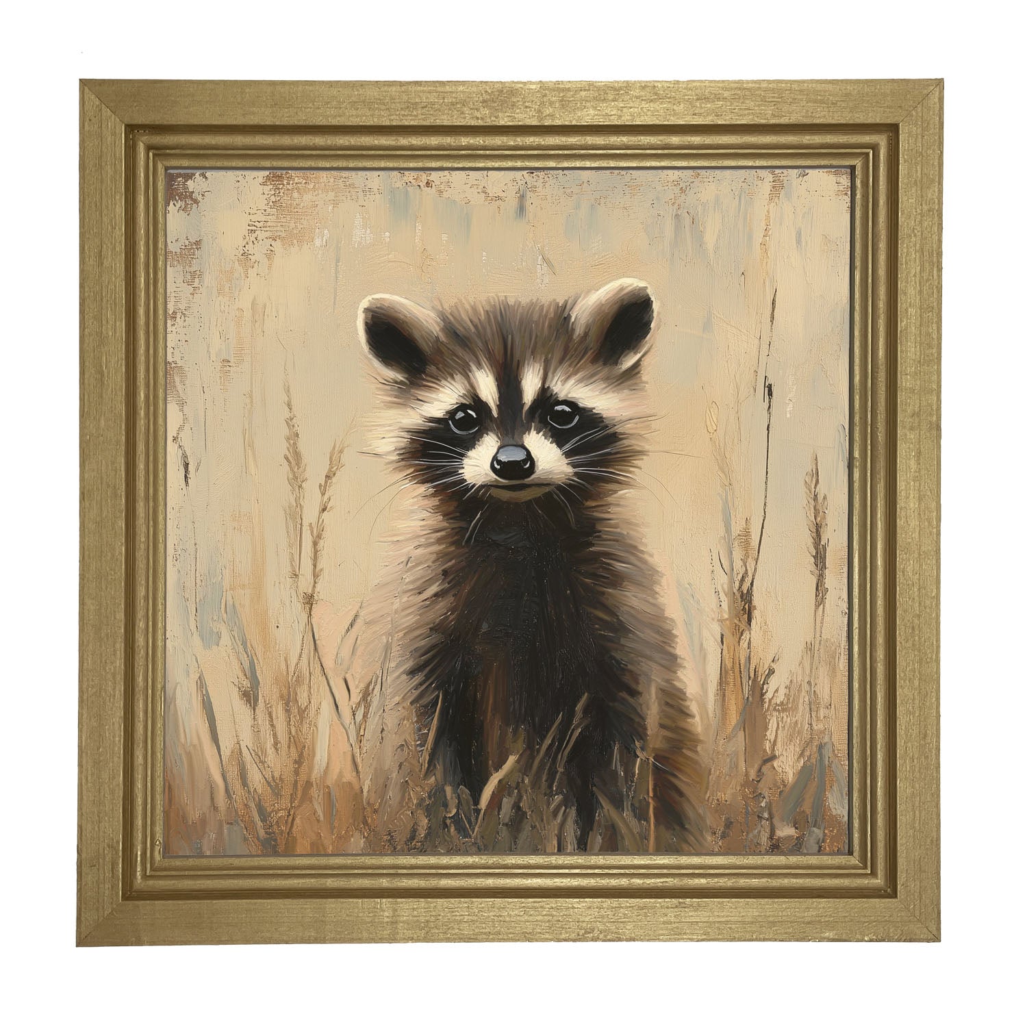 Baby Raccoon - Framed art