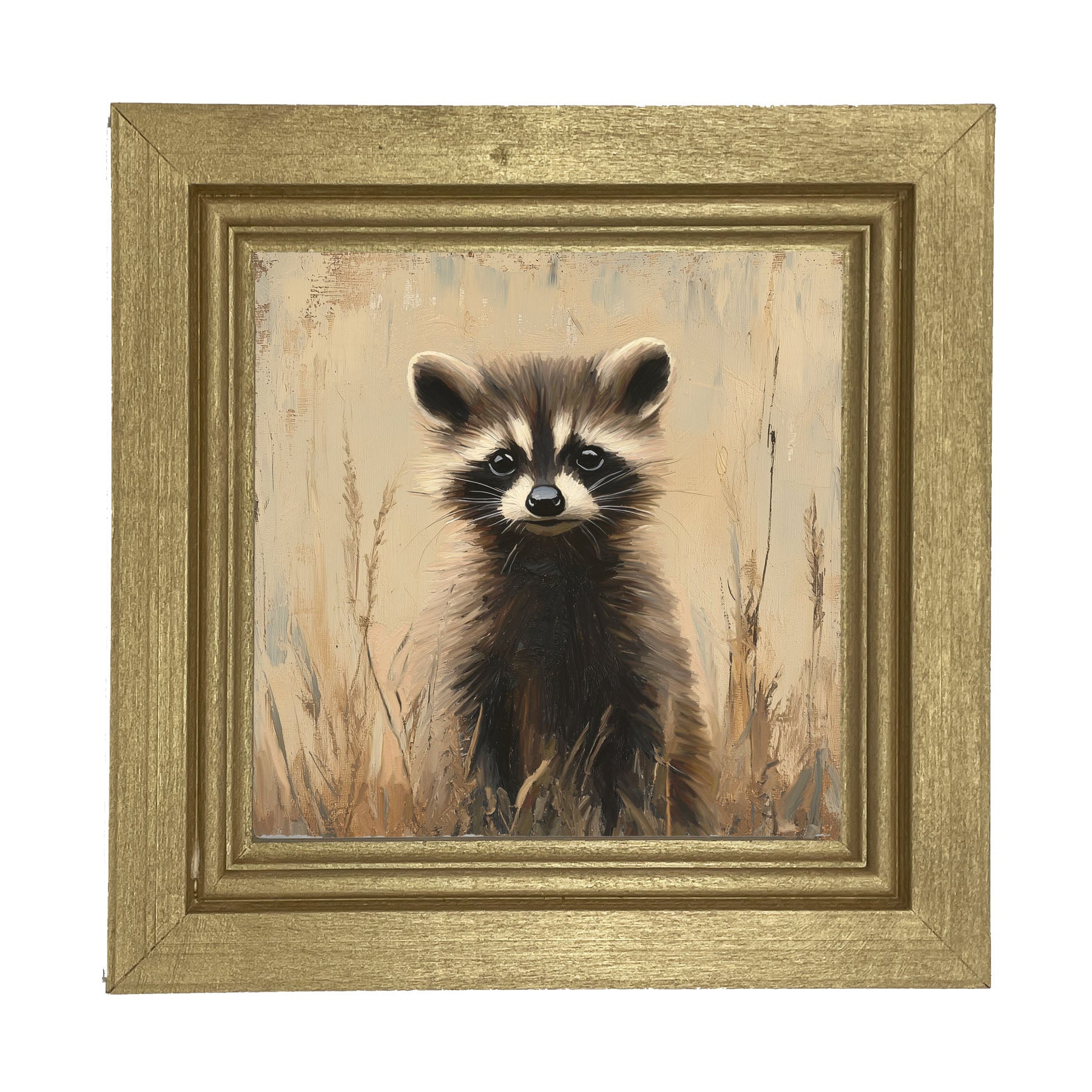 Baby Raccoon - Framed art